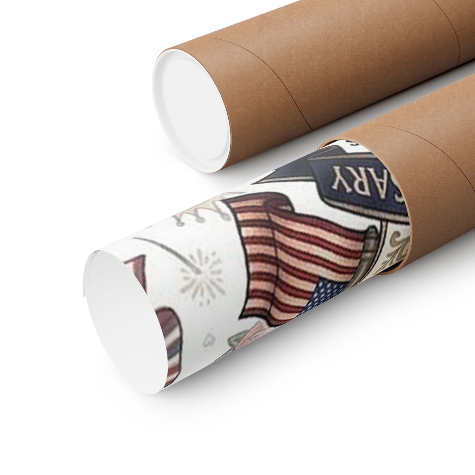 Land of the Free Patriotic Matte Poster — USA 250th Anniversary Bow Wall Art - Trending Novelties & Gifts