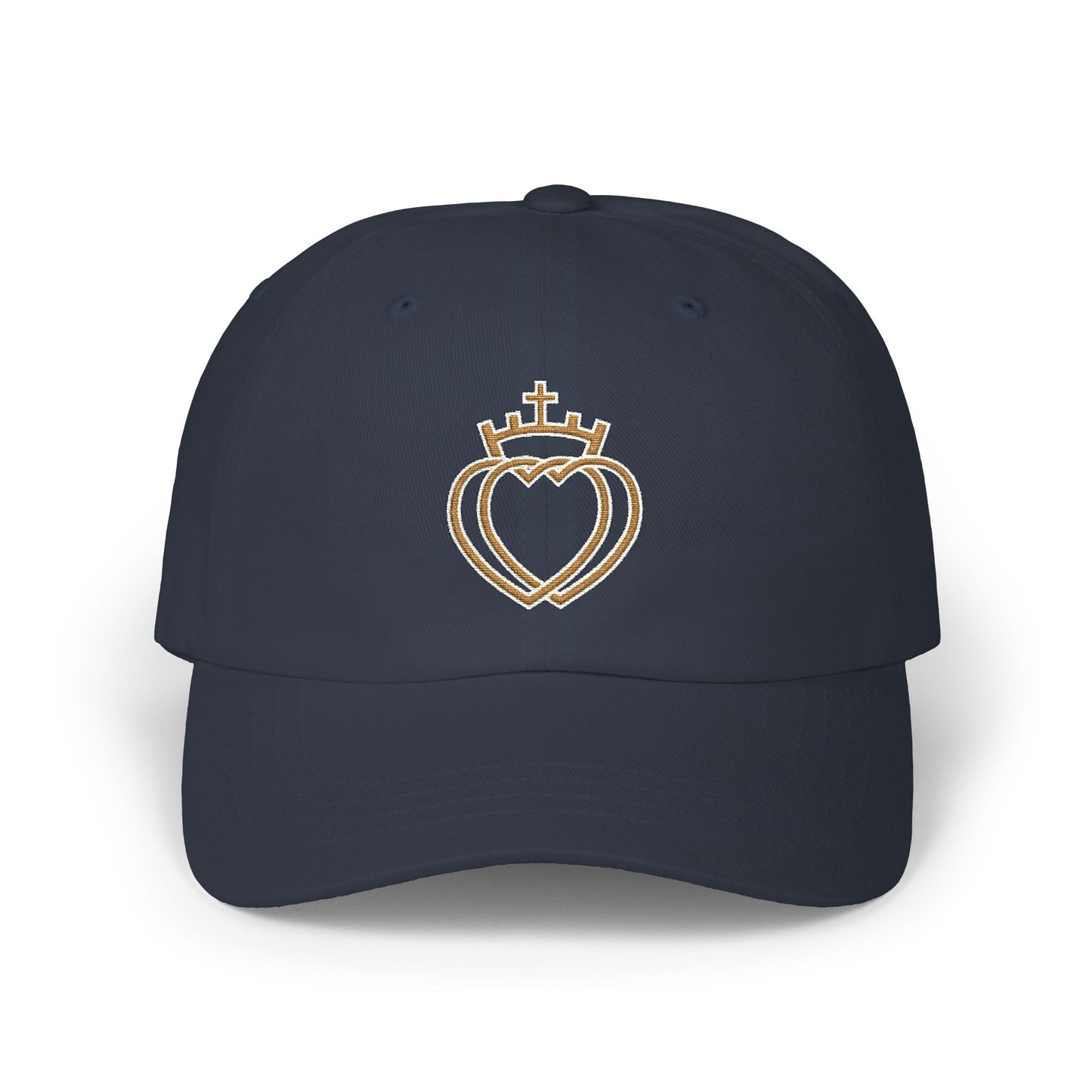 Dad Cap - Embroidered Catholic Two Hearts Cap (EM)