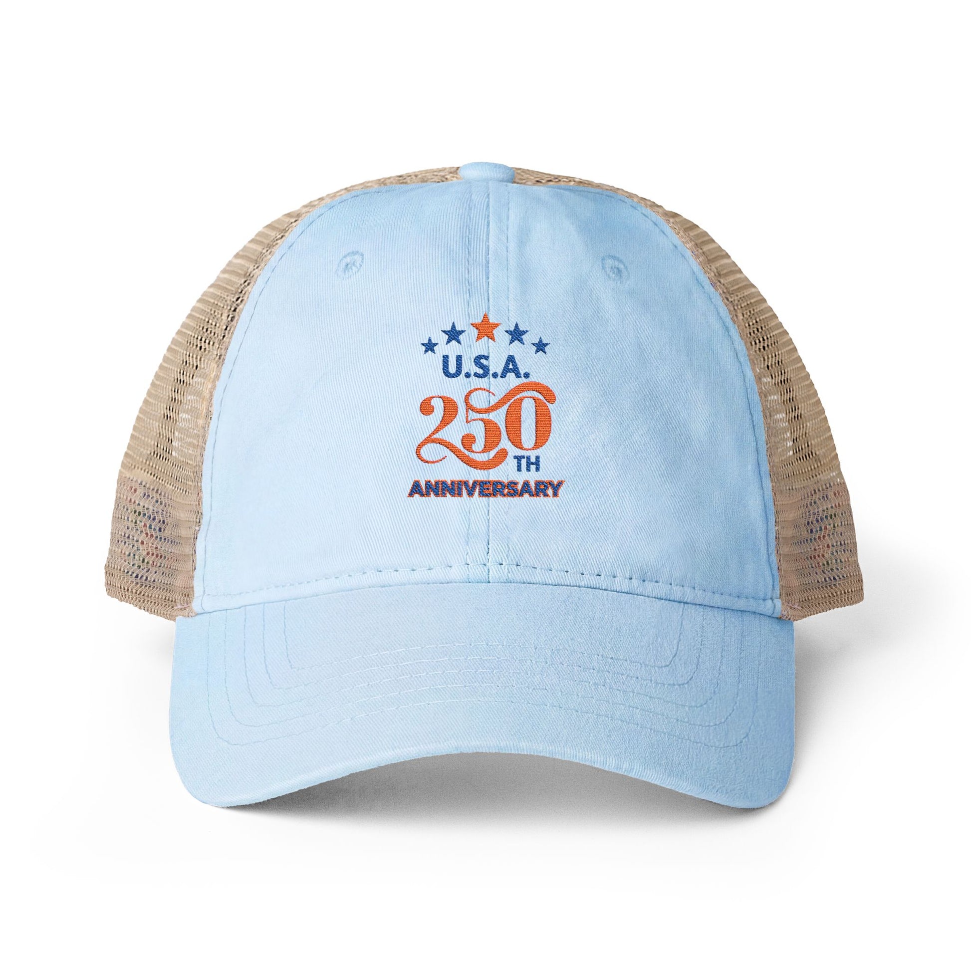 USA 250th ANNIVERSARY Women's Washed Mesh-Back Cap - Trending Novelties & Gifts