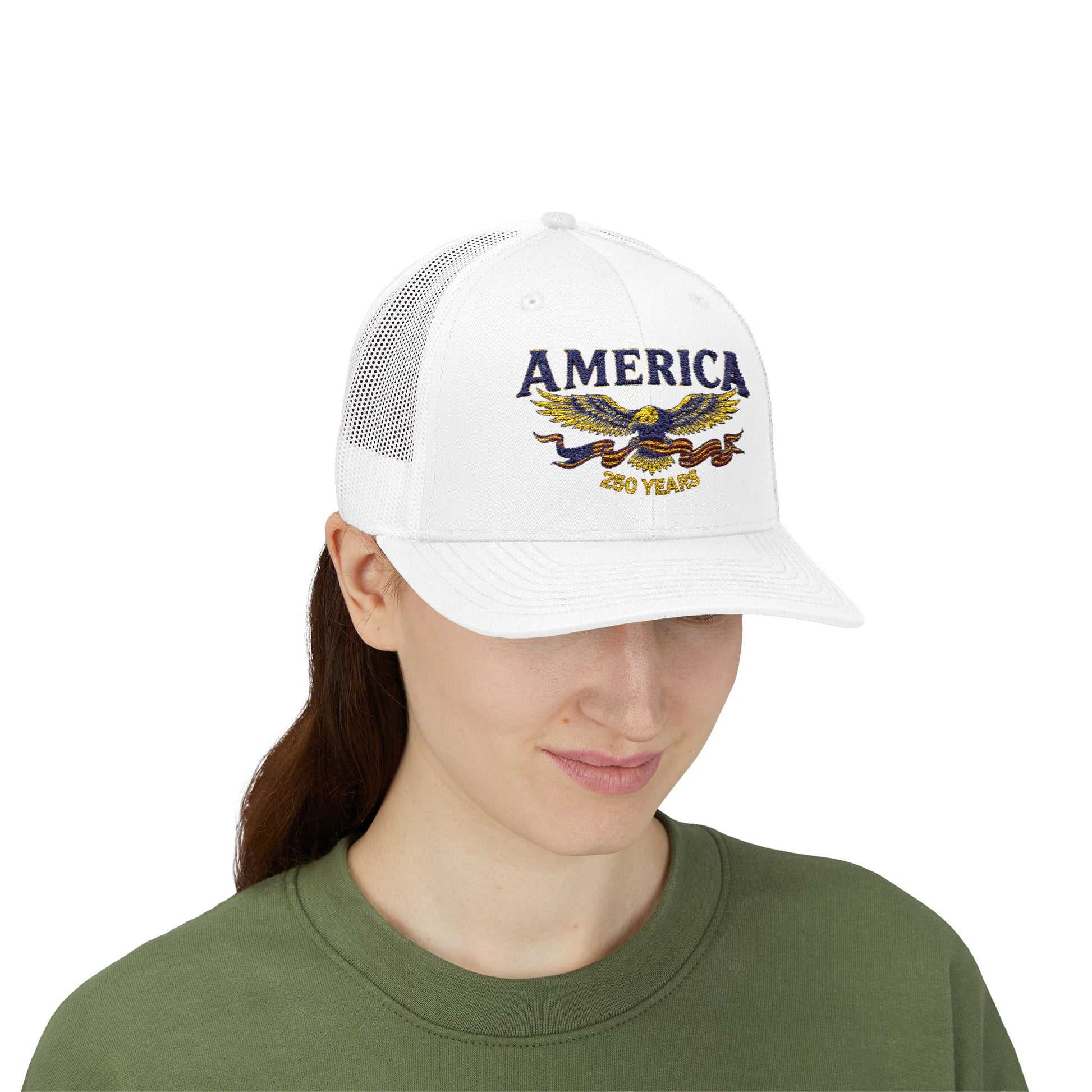 USA 250 Years Eagle Snapback Trucker Cap - Trending Novelties & Gifts