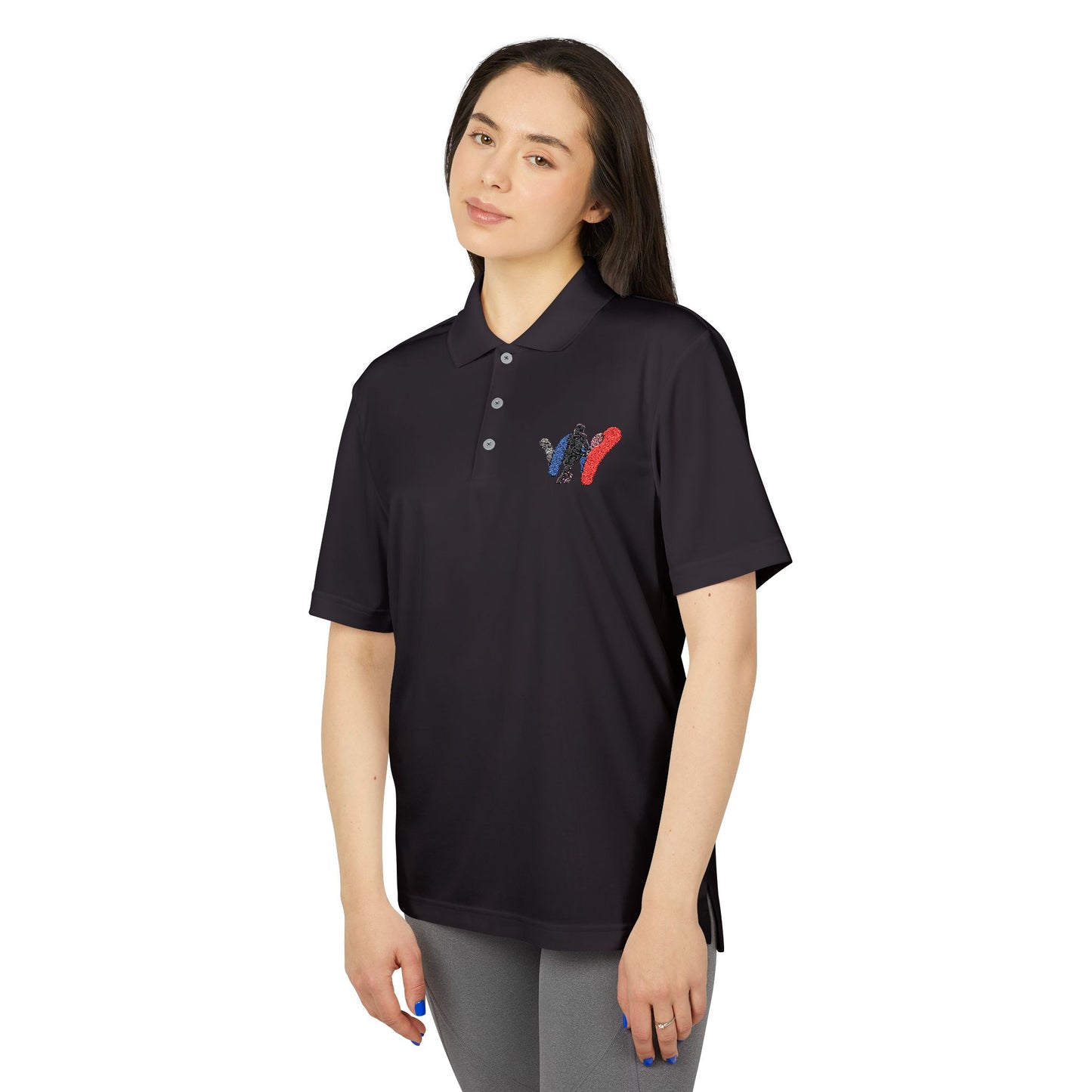 Adidas Polo Shirt with Tennis Themed Motif