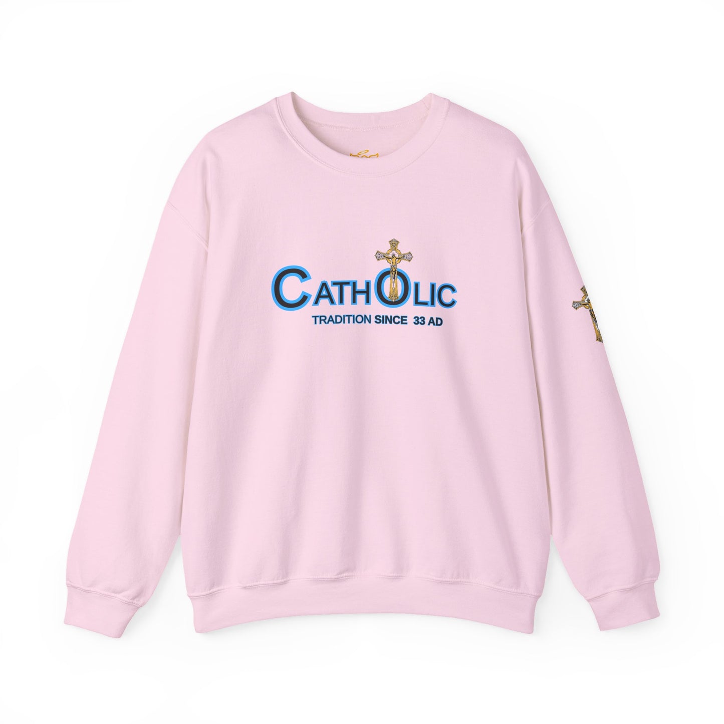 Catholic Crewneck Sweatshirt – "Tradition Since 33 AD" Religious Pullover ((CT)