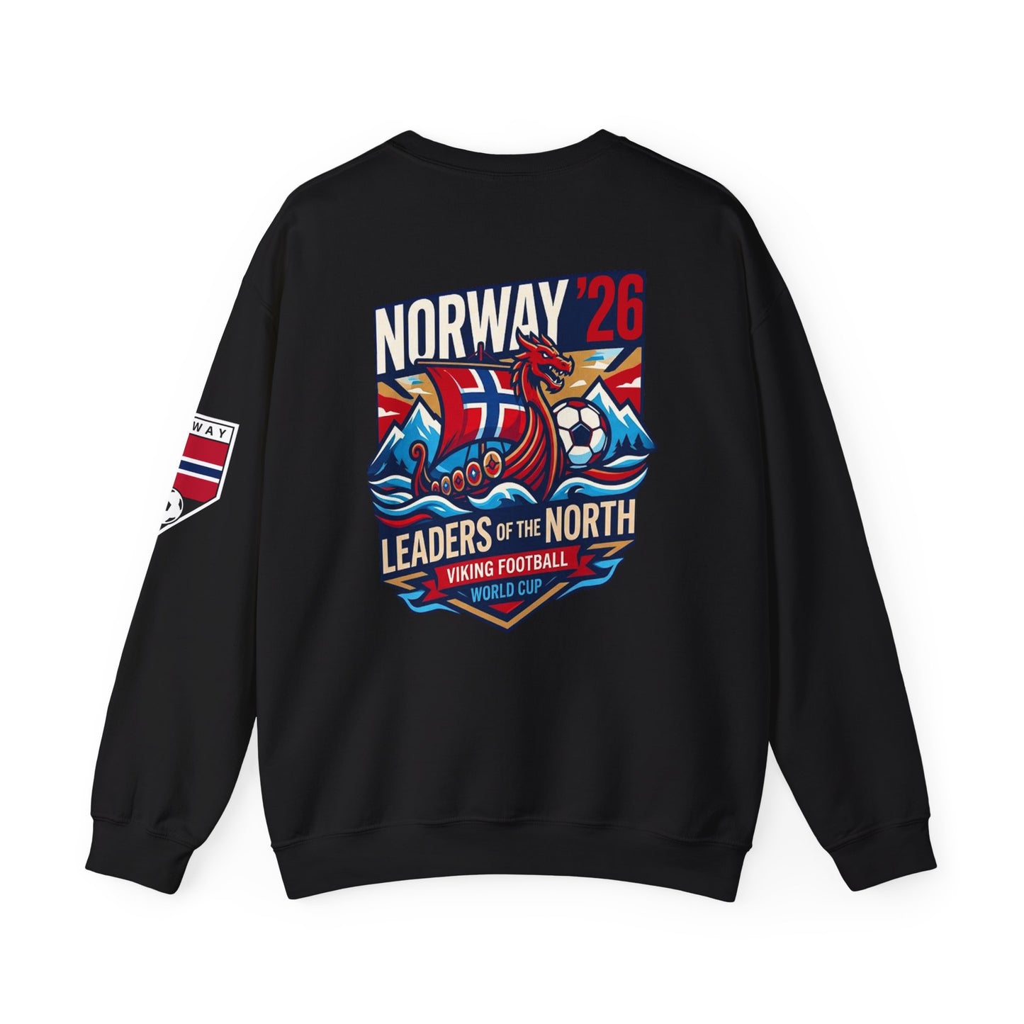 Norway '26 Viking Soccer Sweatshirt — Leaders of the North World Cup Fan Pullover