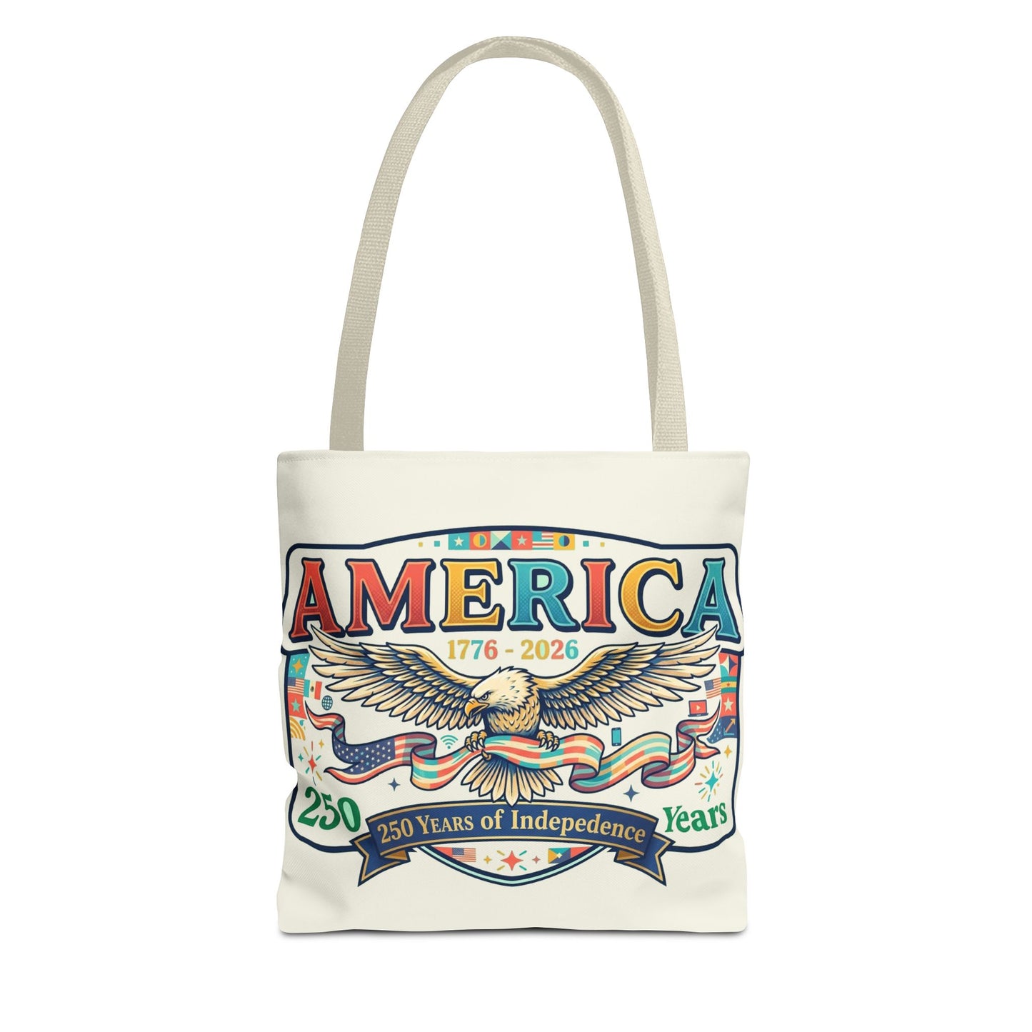 USA 250th ANNIVERSARY Tote Bag — America's 250th ANNIVERSARY Patriotic Eagle Tote - Trending Novelties & Gifts