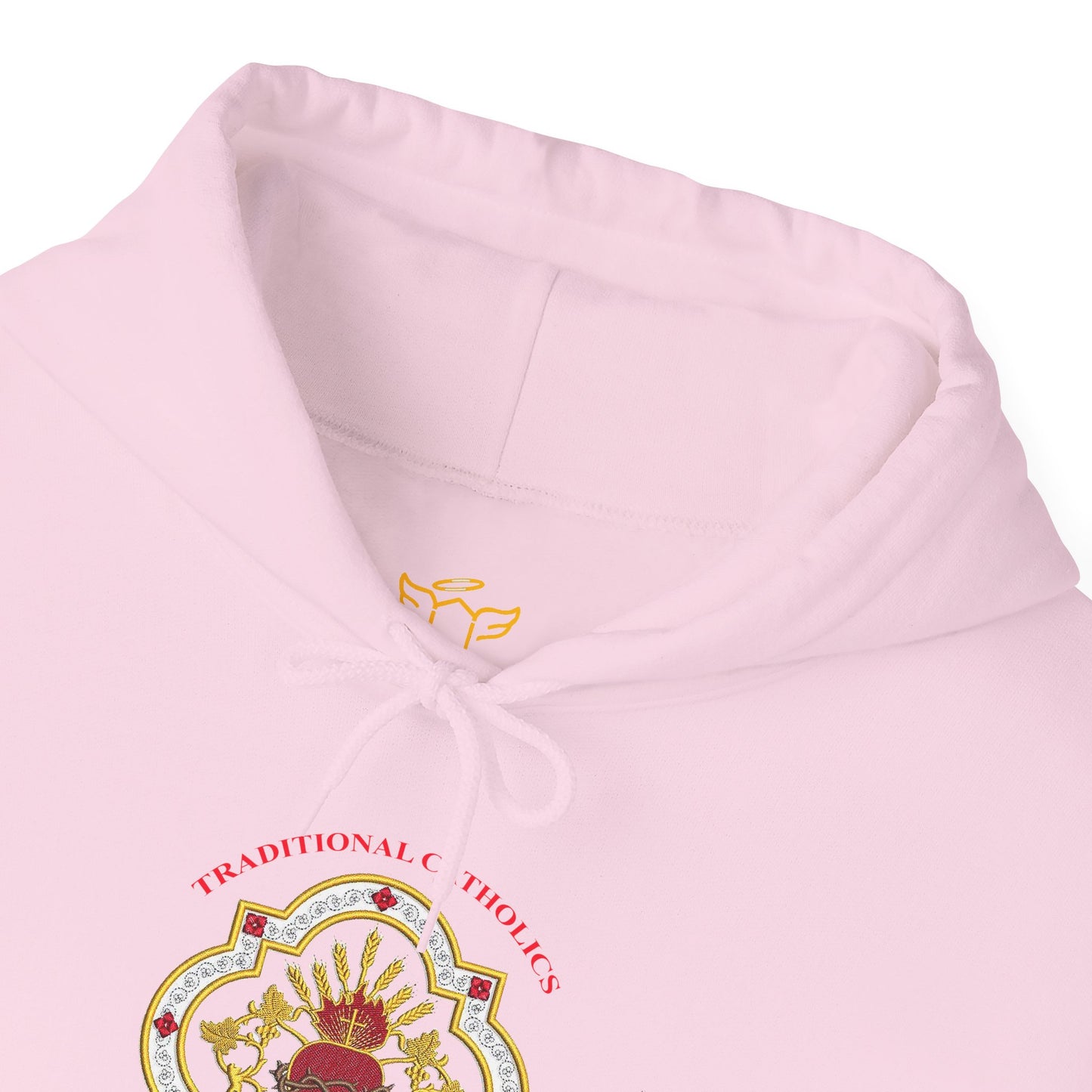 Sacred Heart Rose Hoodie — Spiritual Heart Graphic Sweatshirt (CT)