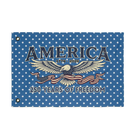 America 250 Years of Freedom Double-Sided Flag with Eagle | USA 250th ANNIVERSARY Double-Sided Flag - Trending Novelties & Gifts
