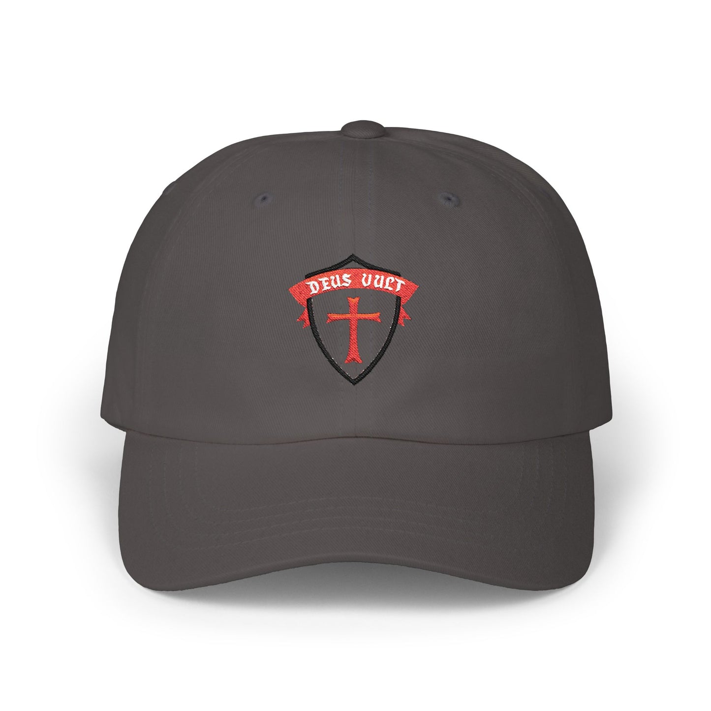 Deus Vult Christian Shield Cap – Embroidered Christian Sheild Cap (CT)