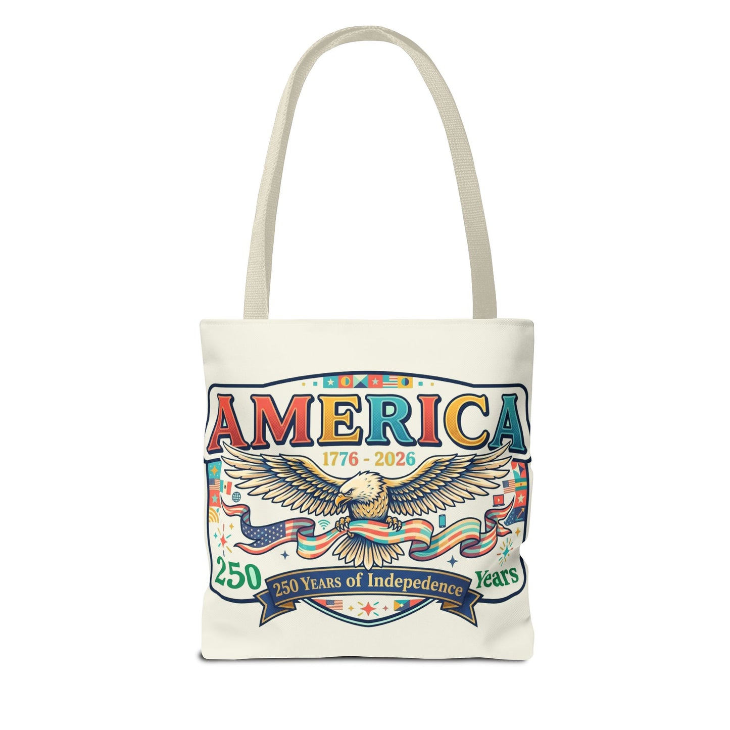 USA 250th ANNIVERSARY Tote Bag — America's 250th ANNIVERSARY Patriotic Eagle Tote - Trending Novelties & Gifts