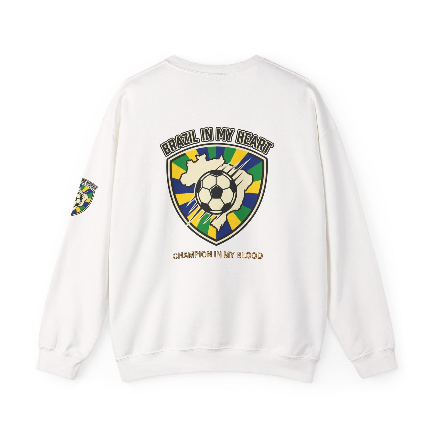 Brazil In My Heart Soccer Sweatshirt | Brazil fans world cup Soccer 2026 Sweatshirt - Trending Novelties & Gifts