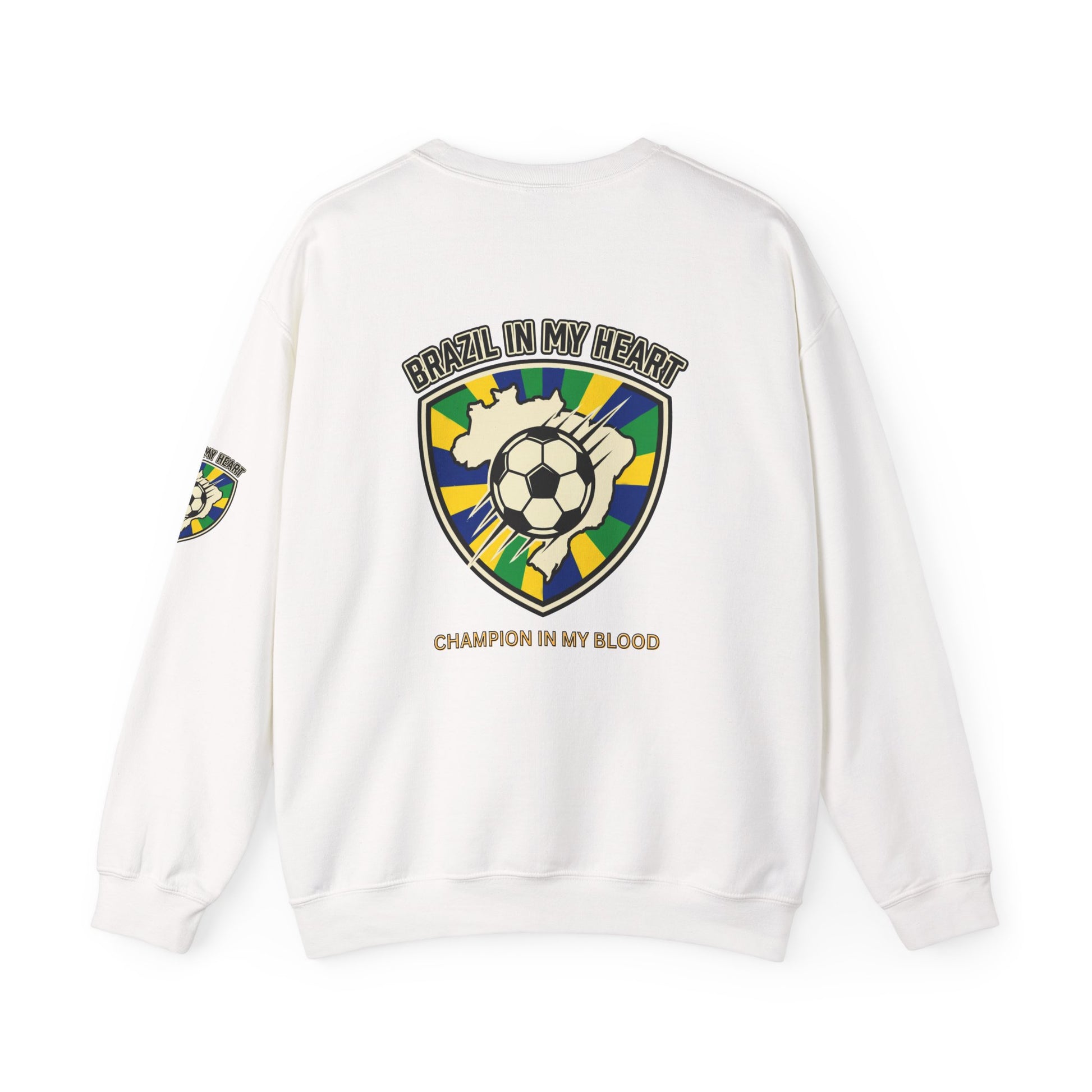 Brazil In My Heart Soccer Sweatshirt | Brazil fans world cup Soccer 2026 Sweatshirt - Trending Novelties & Gifts