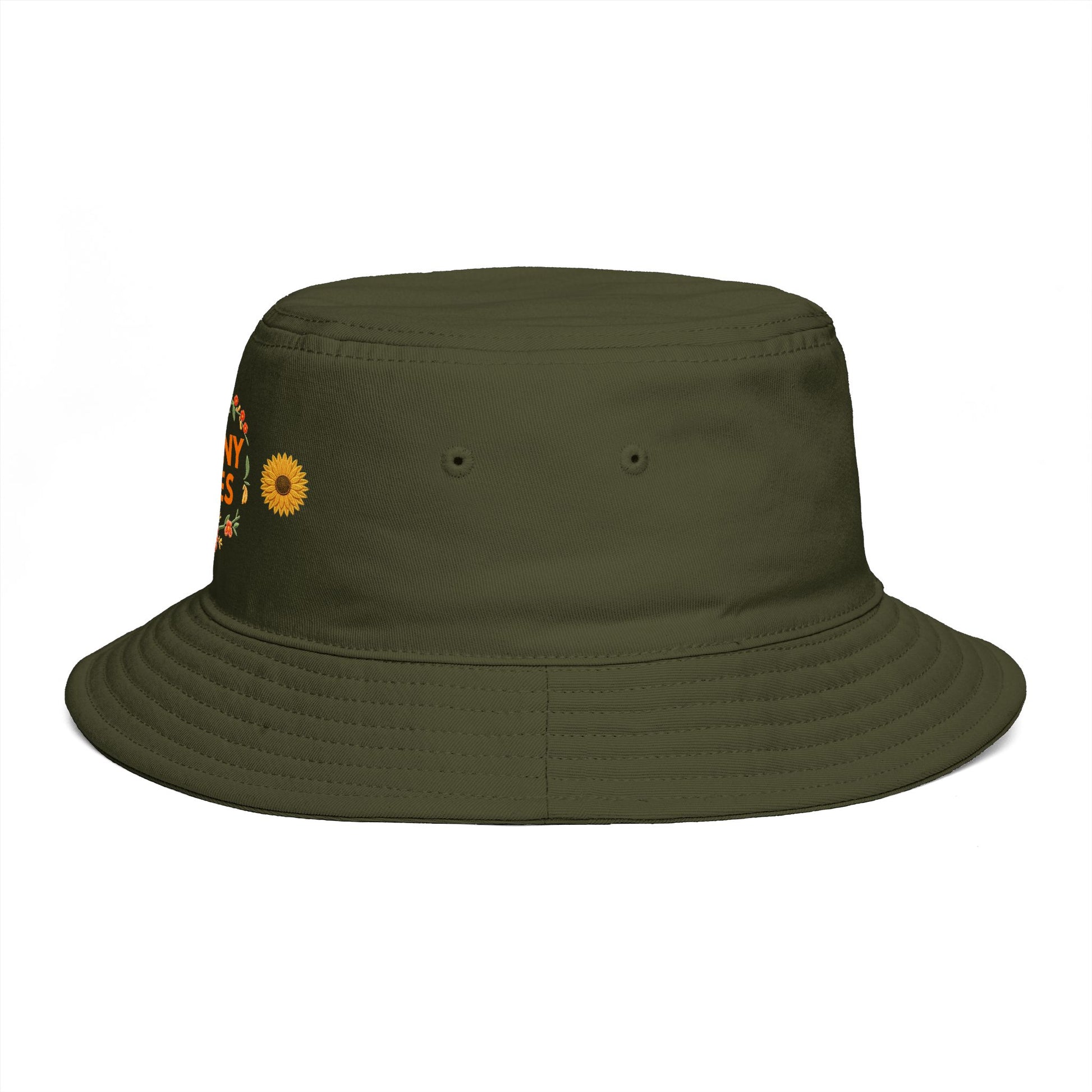 Bucket Hat — Sunny Vibes Floral Sunflower Summer Beach Accessory - Trending Novelties & Gifts