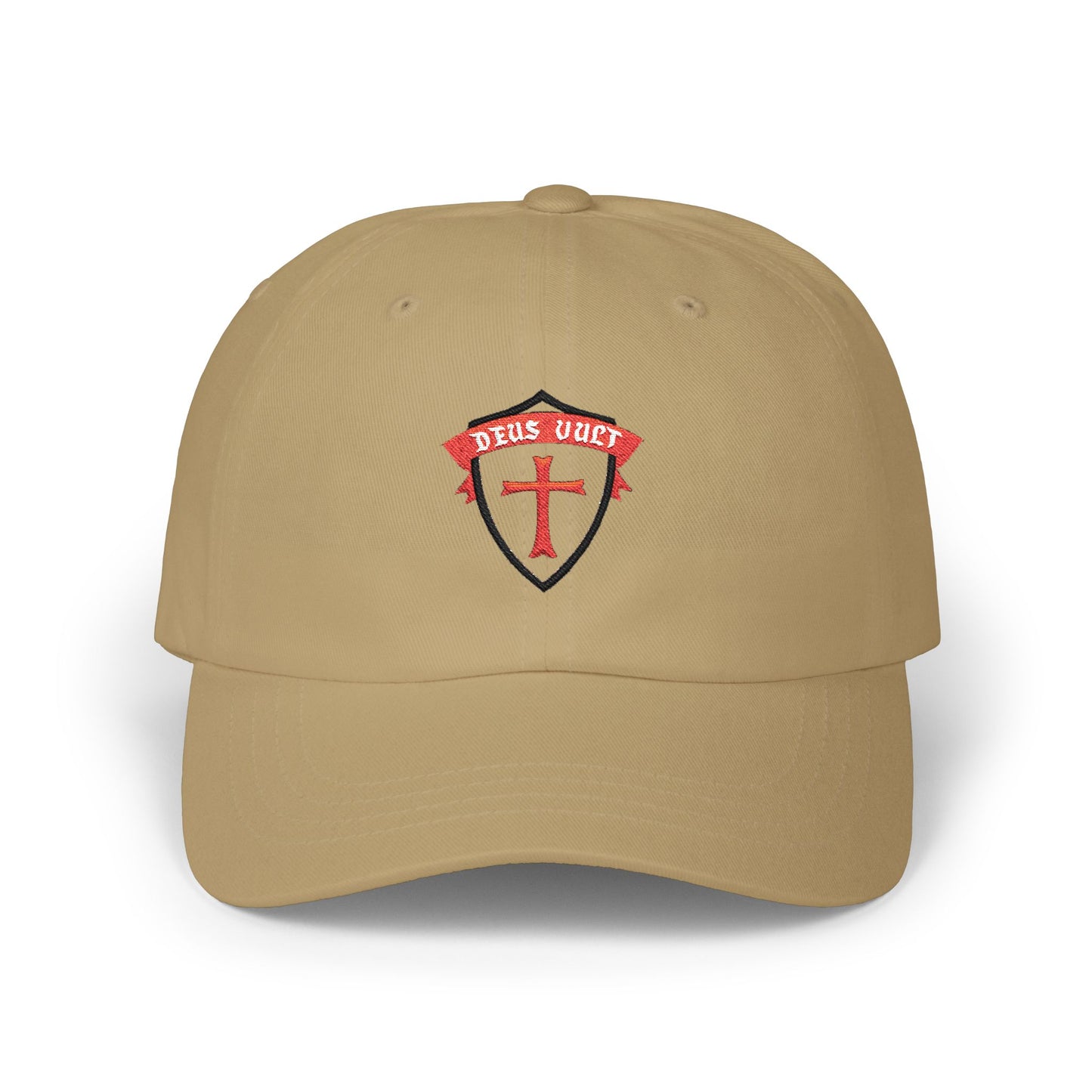Deus Vult Christian Shield Cap – Embroidered Christian Sheild Cap (CT)