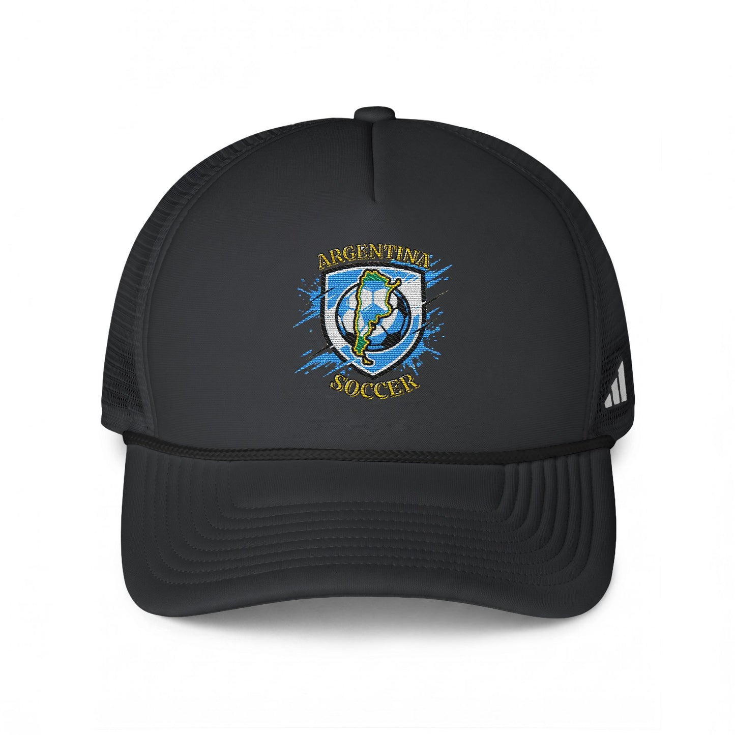 Argentina Soccer Trucker Cap — Embroidered Argentina Soccer Cap - Trending Novelties & Gifts