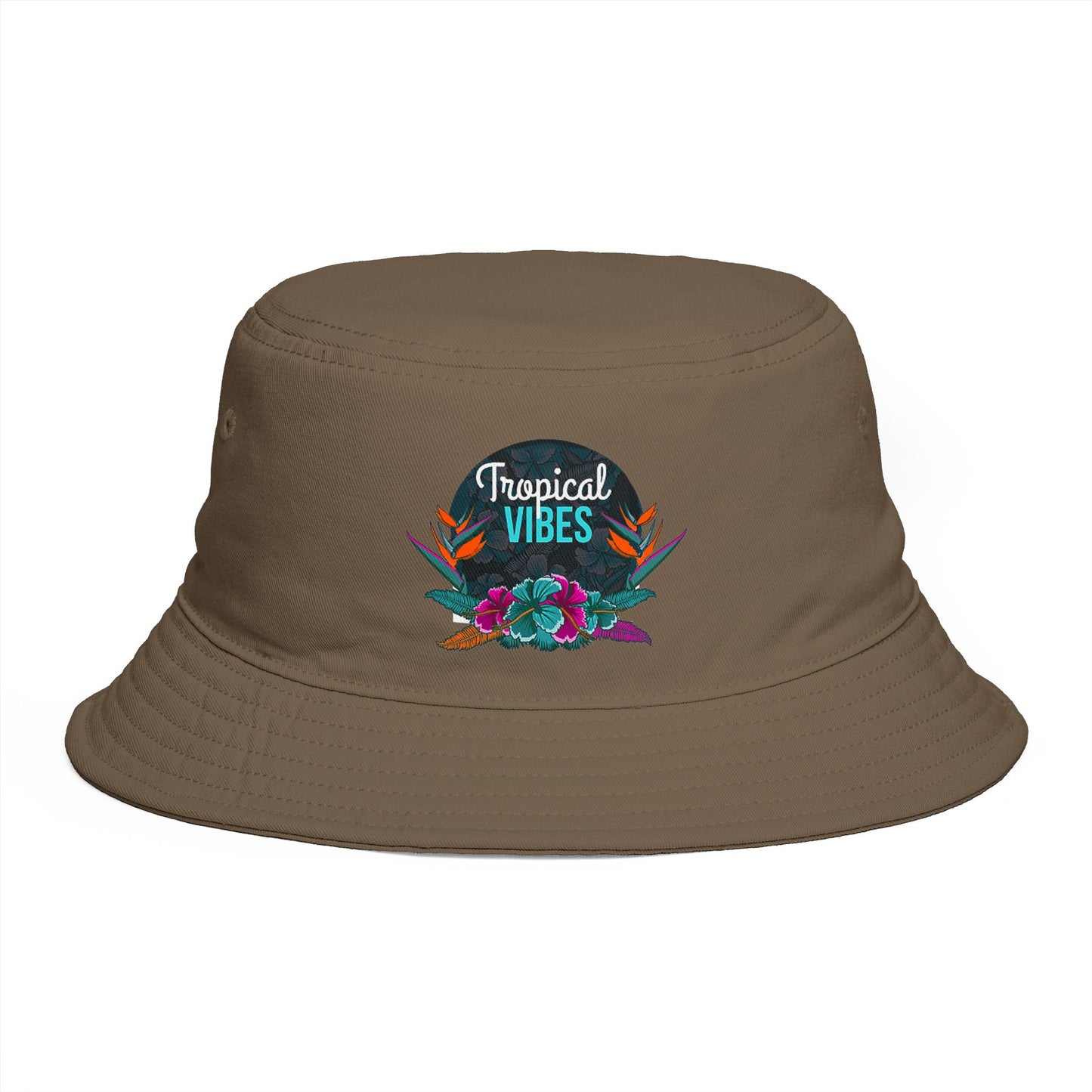 SummerBucket Hat — Tropical Vibes Embroidered Floral Beach Hat - Trending Novelties & Gifts