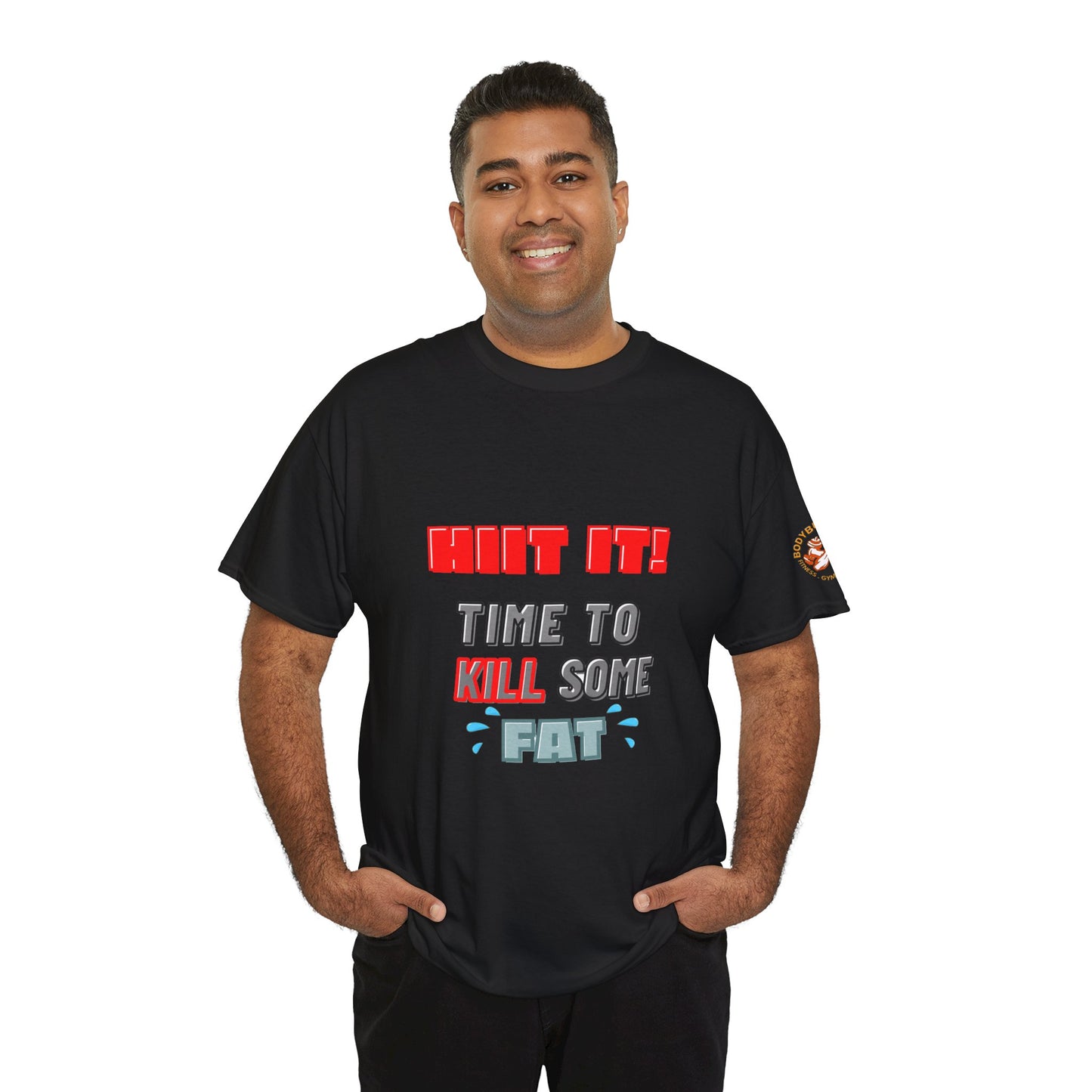 Fitness Quotes Unisex Cotton Tee for HIIT enthusiasts. FQT
