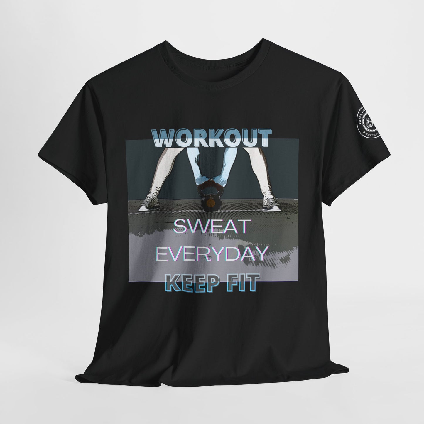 Fitness Workout Quotes Unisex Tee - "KEEP FIT" Cotton T-shirt. FQT