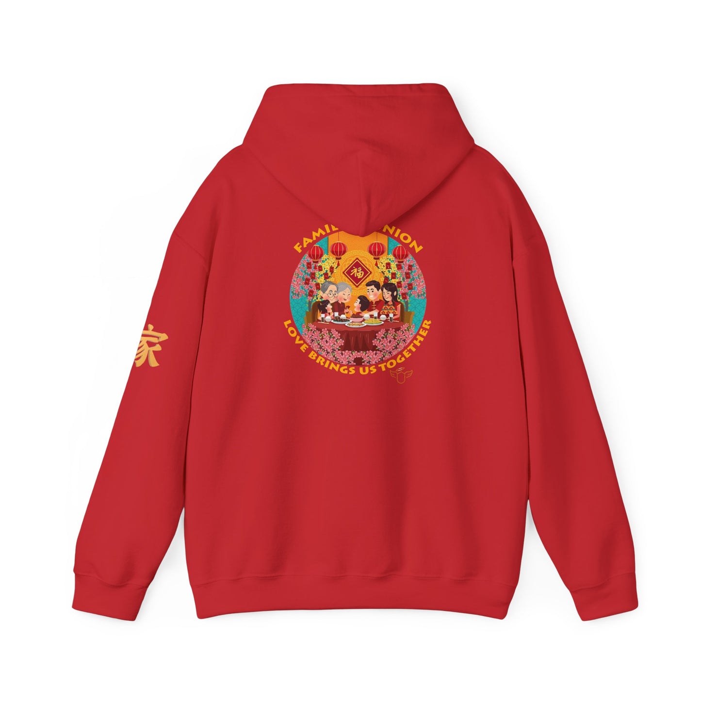 Family Reunion Hoodie – 'Love Brings Us Together' Chinese New Year Novelty Tee
