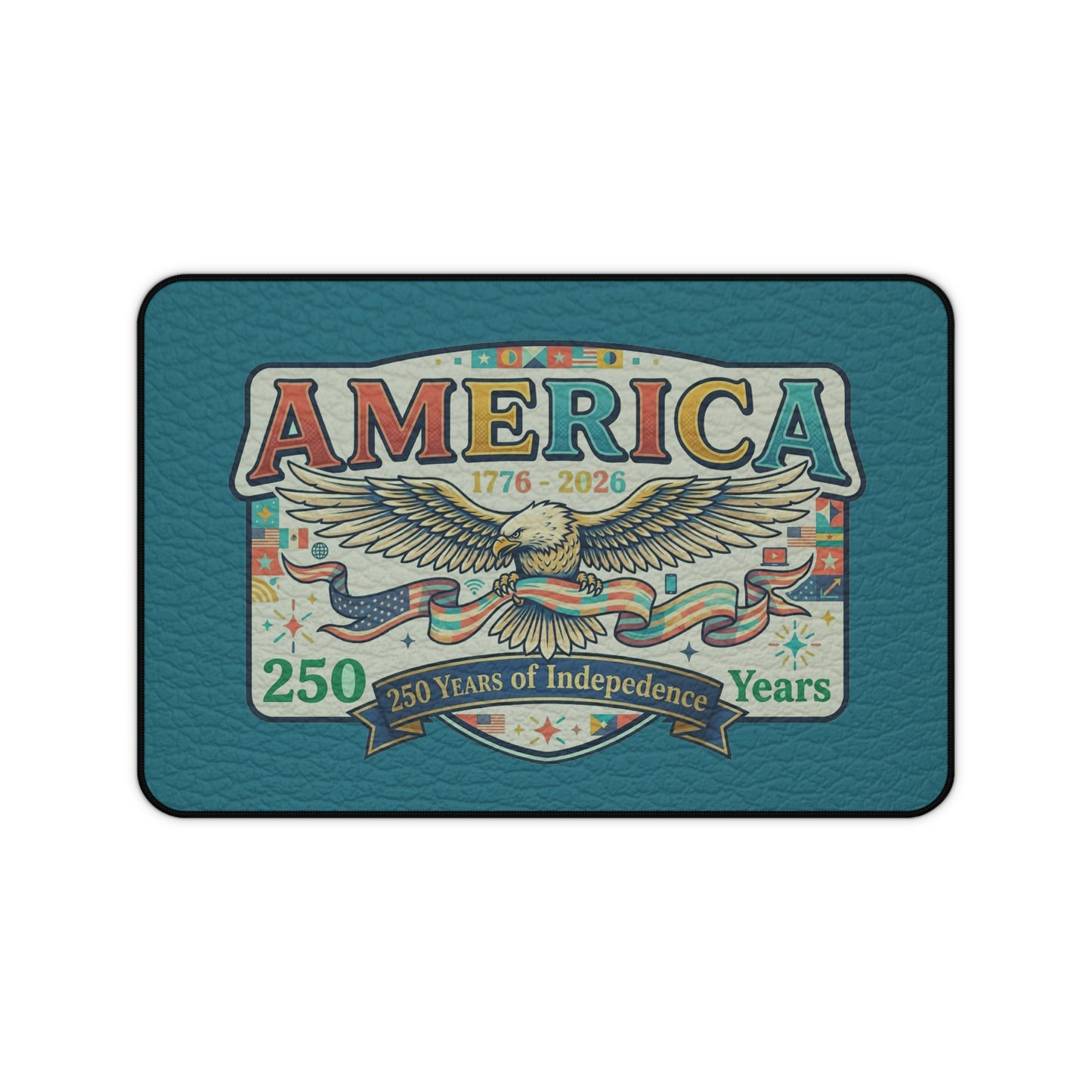 USA 250th ANNIVERSARY Desk Mat | America 250 Years Anniversary Vintage Patriotic Eagle - Trending Novelties & Gifts