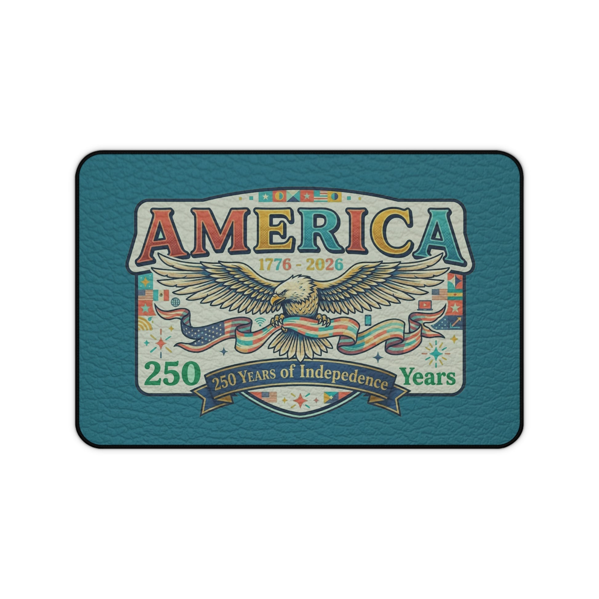 USA 250th ANNIVERSARY Desk Mat | America 250 Years Anniversary Vintage Patriotic Eagle - Trending Novelties & Gifts