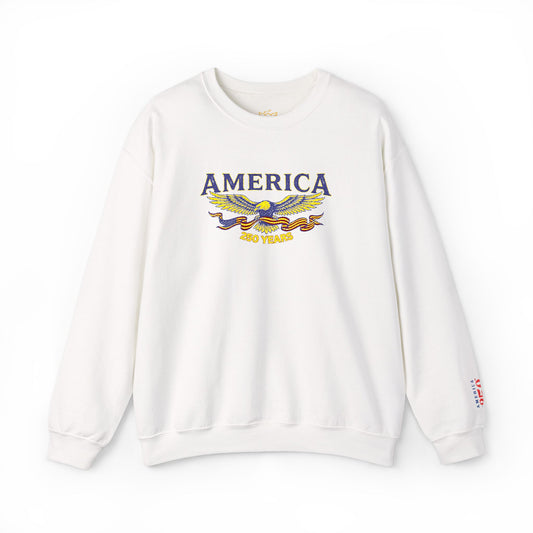 USA 250th American Eagle Crewneck Sweatshirt — USA 250th Vintage Patriotic Pullover - Trending Novelties & Gifts