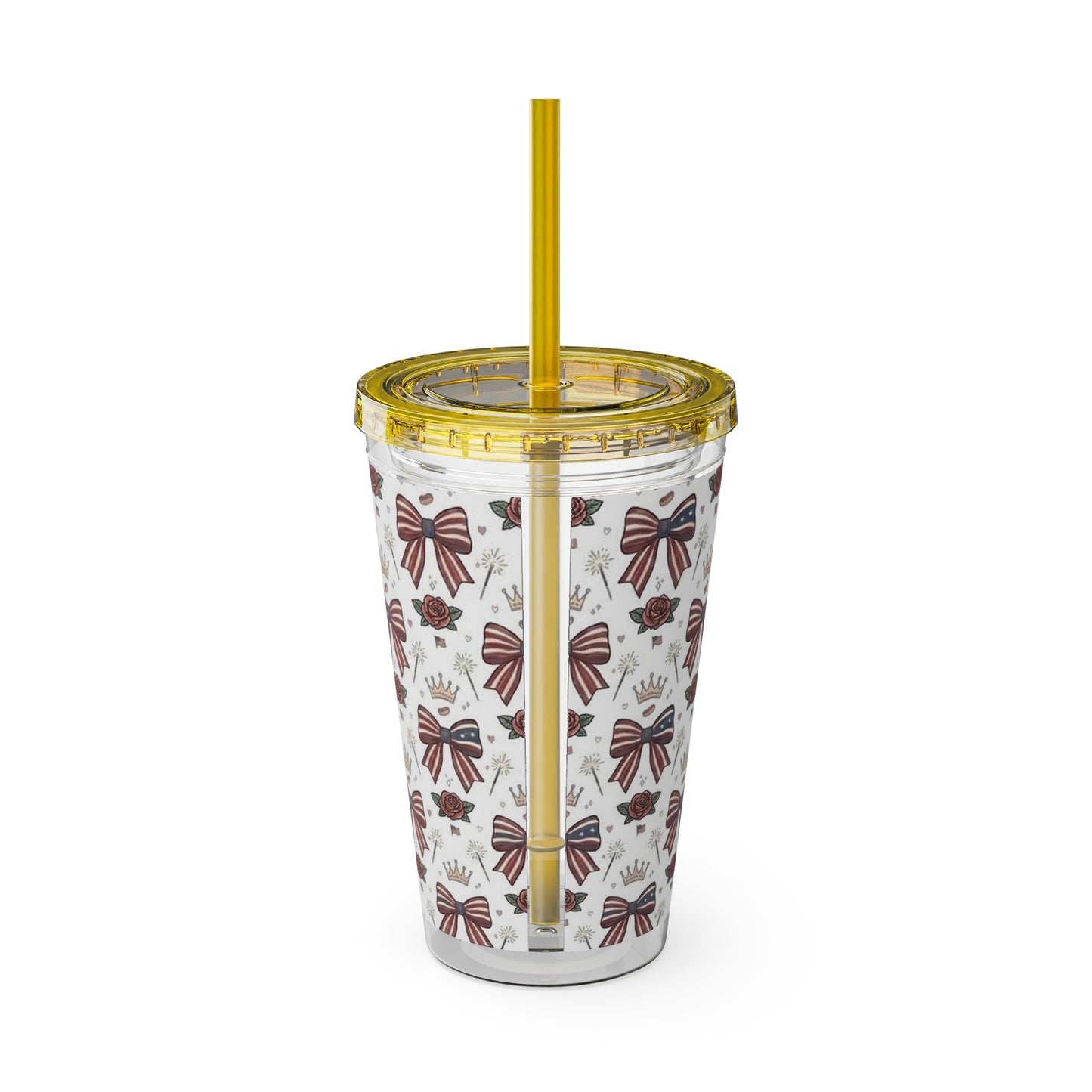 USA 250th ANNIVERSARY 16oz Tumbler with Straw | Patriotic 'Land of the Free' 16oz Tumbler with Straw - Trending Novelties & Gifts