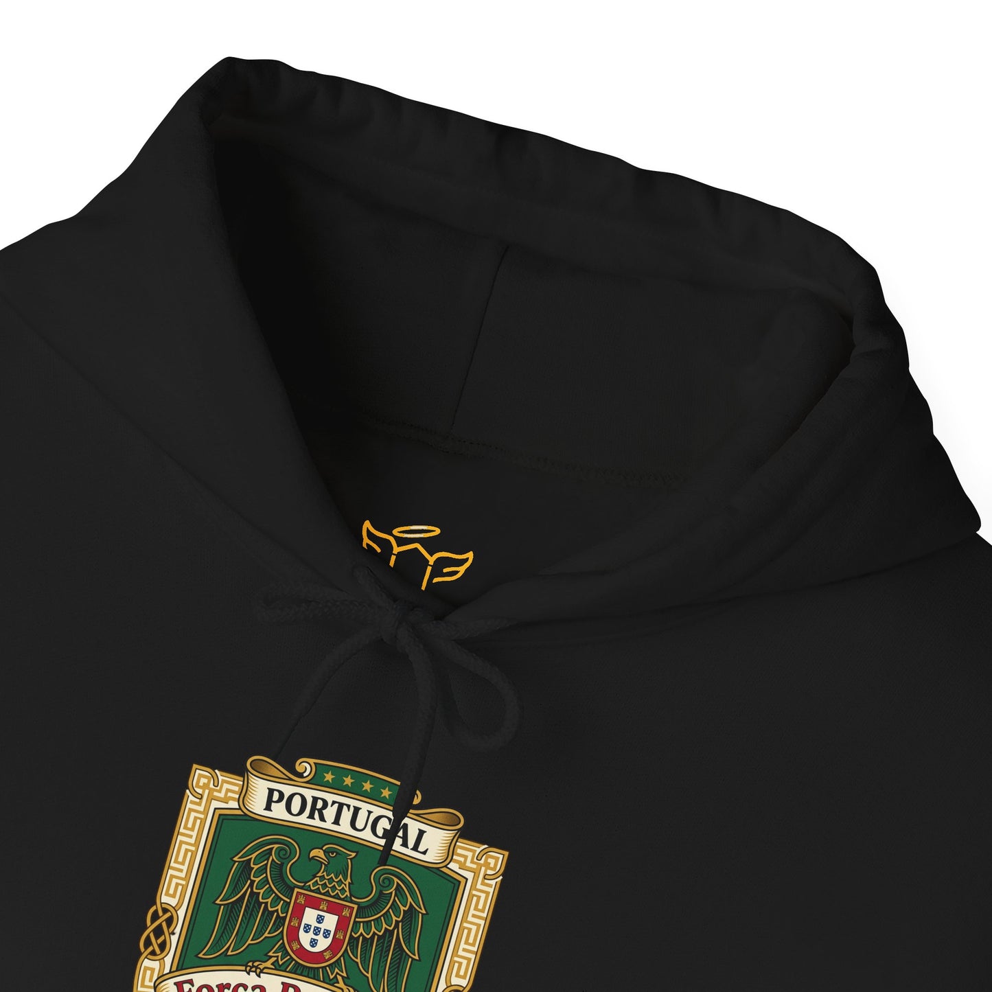 Portugal Soccer Crest Hoodie — Classic Portuguese Pride Pullover