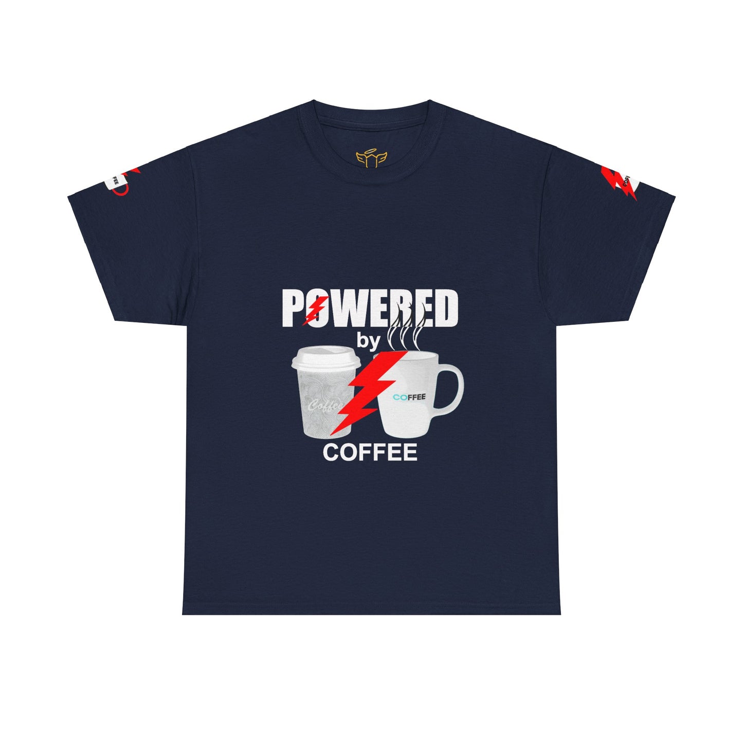 Coffee Lovers Heavy Cotton T-shirt - Powered by Coffee.