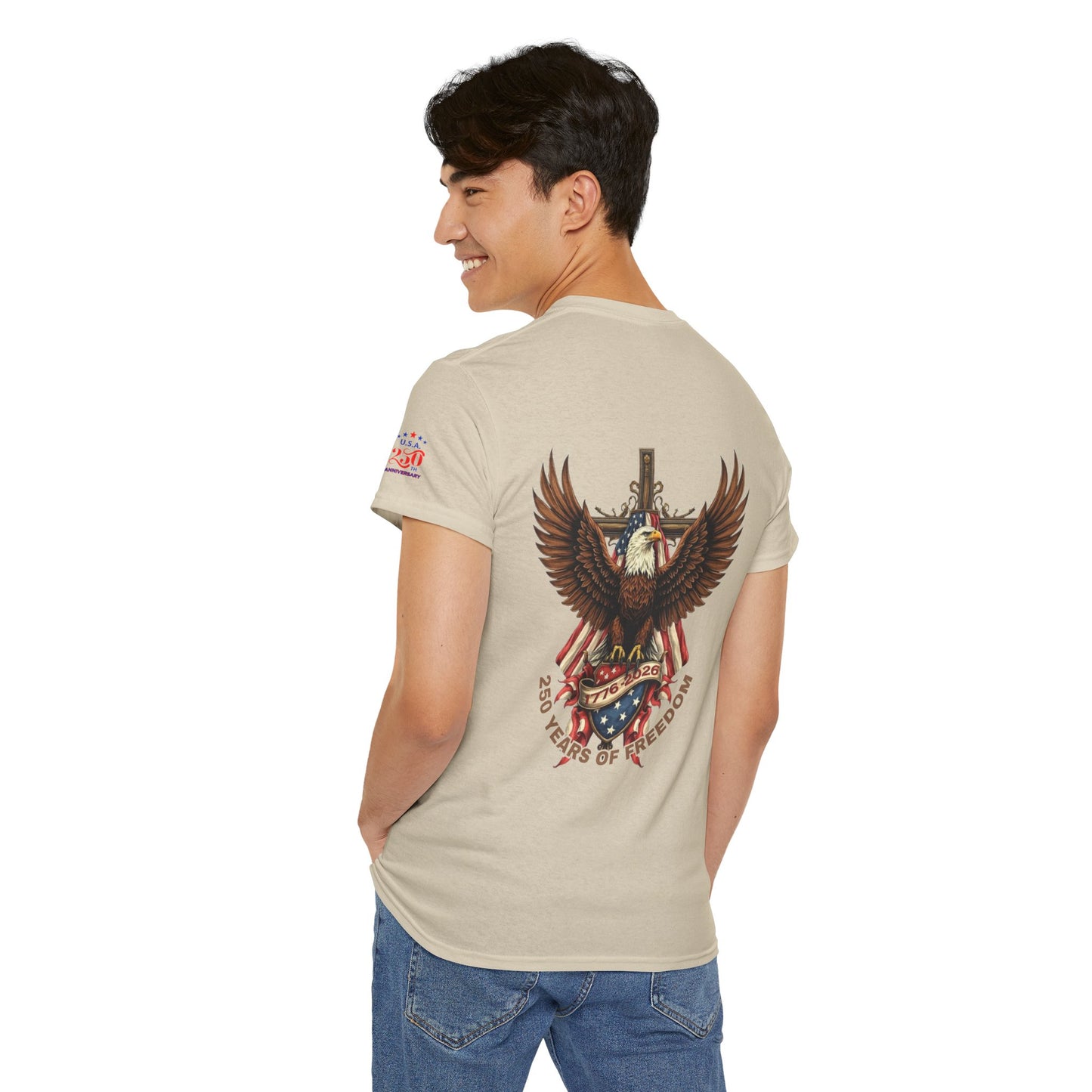 Patriotic Eagle Tee — 250 Years of Freedom Graphic T‑Shirt (USA 250th)