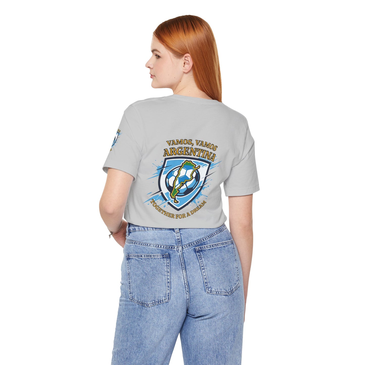 Argentina Soccer T-Shirt - "Vamos, Vamos Argentina" Together for a Dream Fan Tee - Trending Novelties & Gifts
