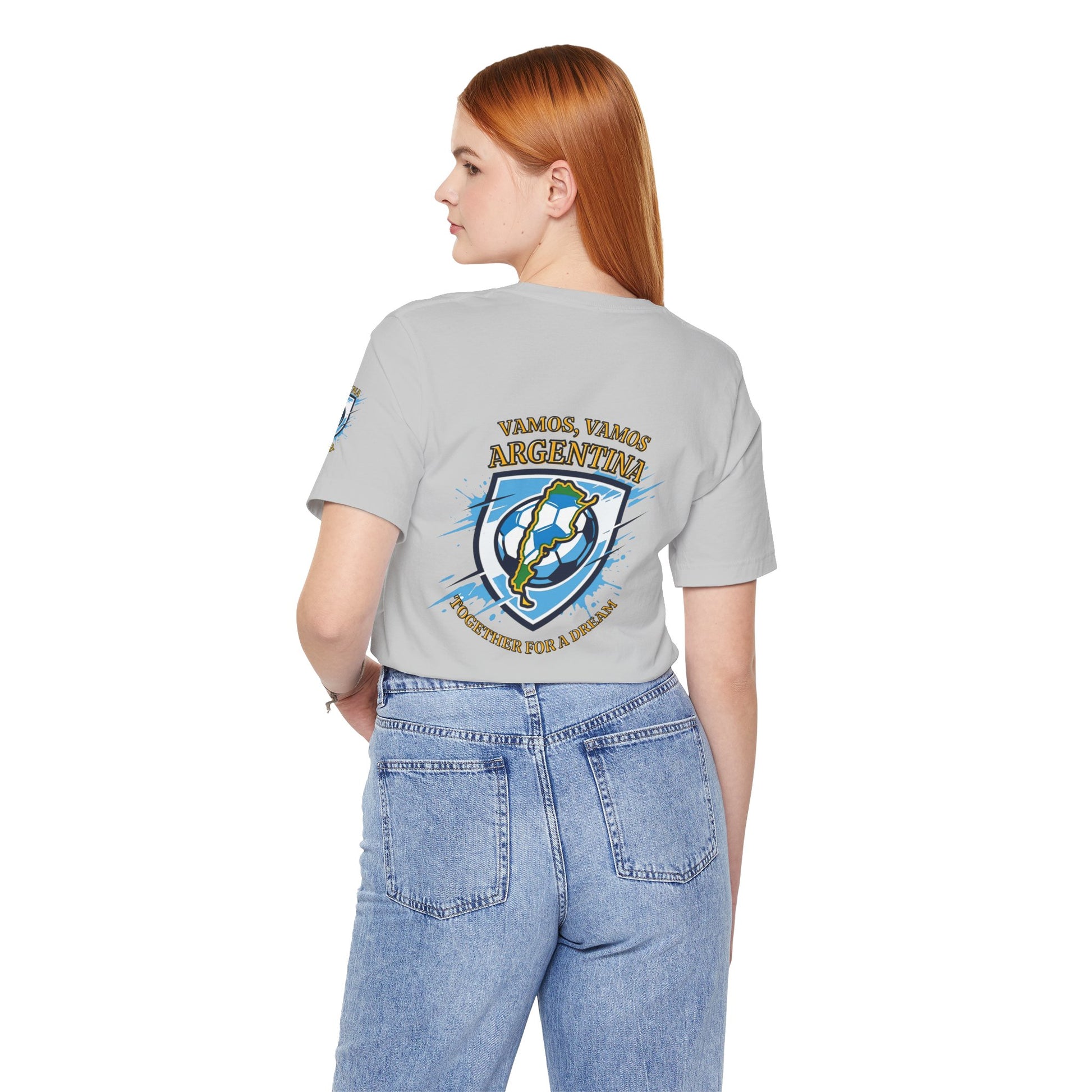 Argentina Soccer T-Shirt - "Vamos, Vamos Argentina" Together for a Dream Fan Tee - Trending Novelties & Gifts
