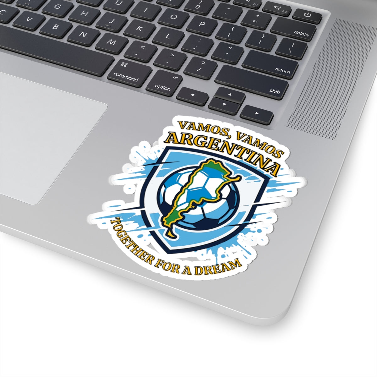Argentina Soccer Sticker — "Vamos, Vamos Argentina" Kiss-Cut Football Sticker - Trending Novelties & Gifts