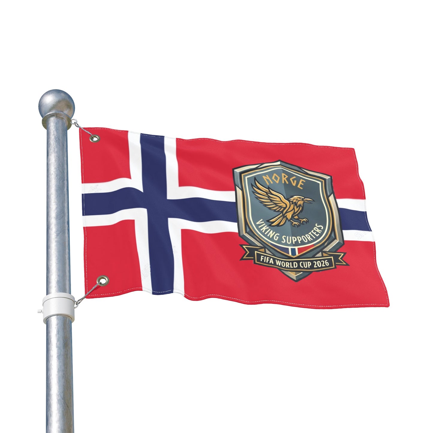 Norway Viking Soccer Supporters Flag — Norway World Cup '26 Banner
