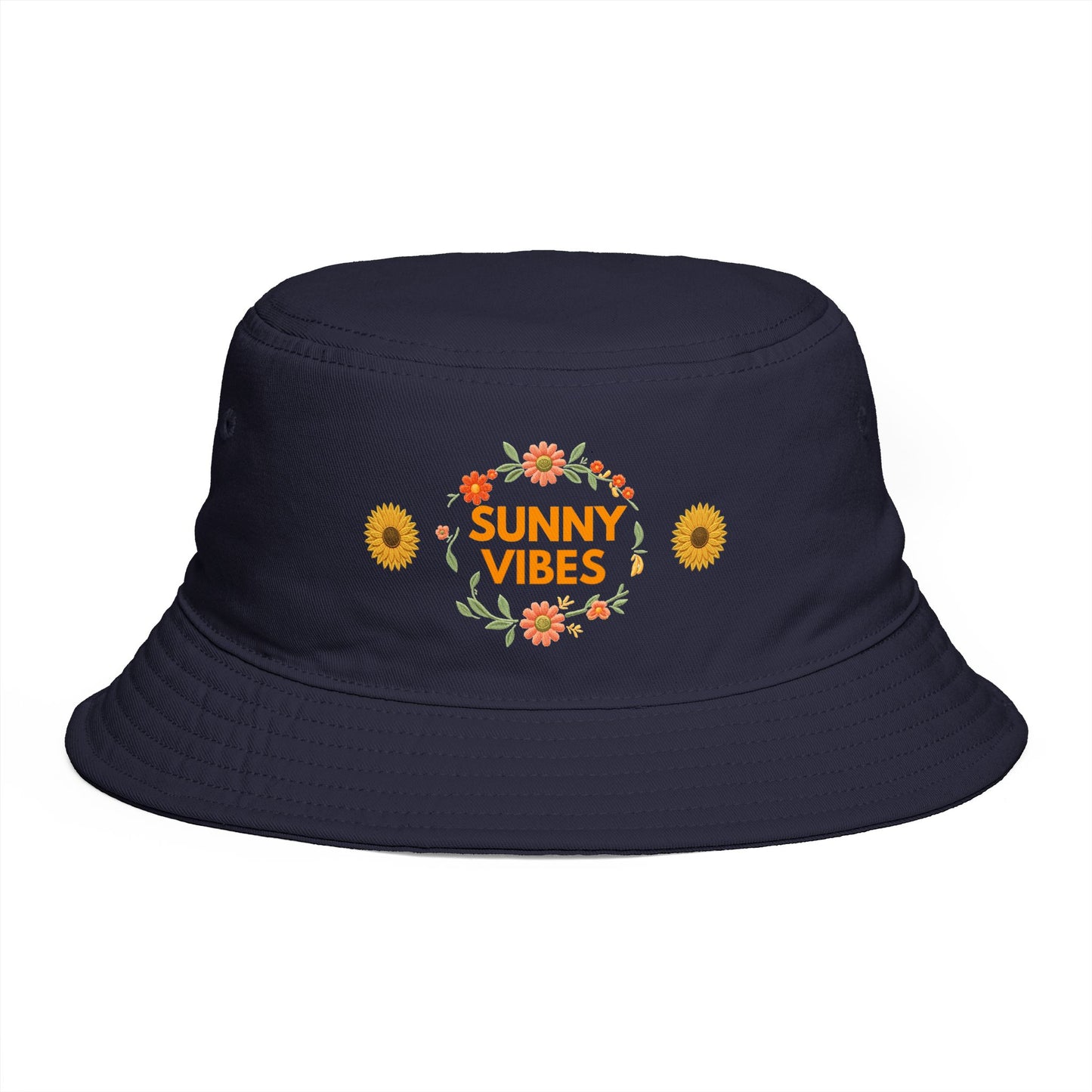 Bucket Hat — Sunny Vibes Floral Sunflower Summer Beach Accessory - Trending Novelties & Gifts