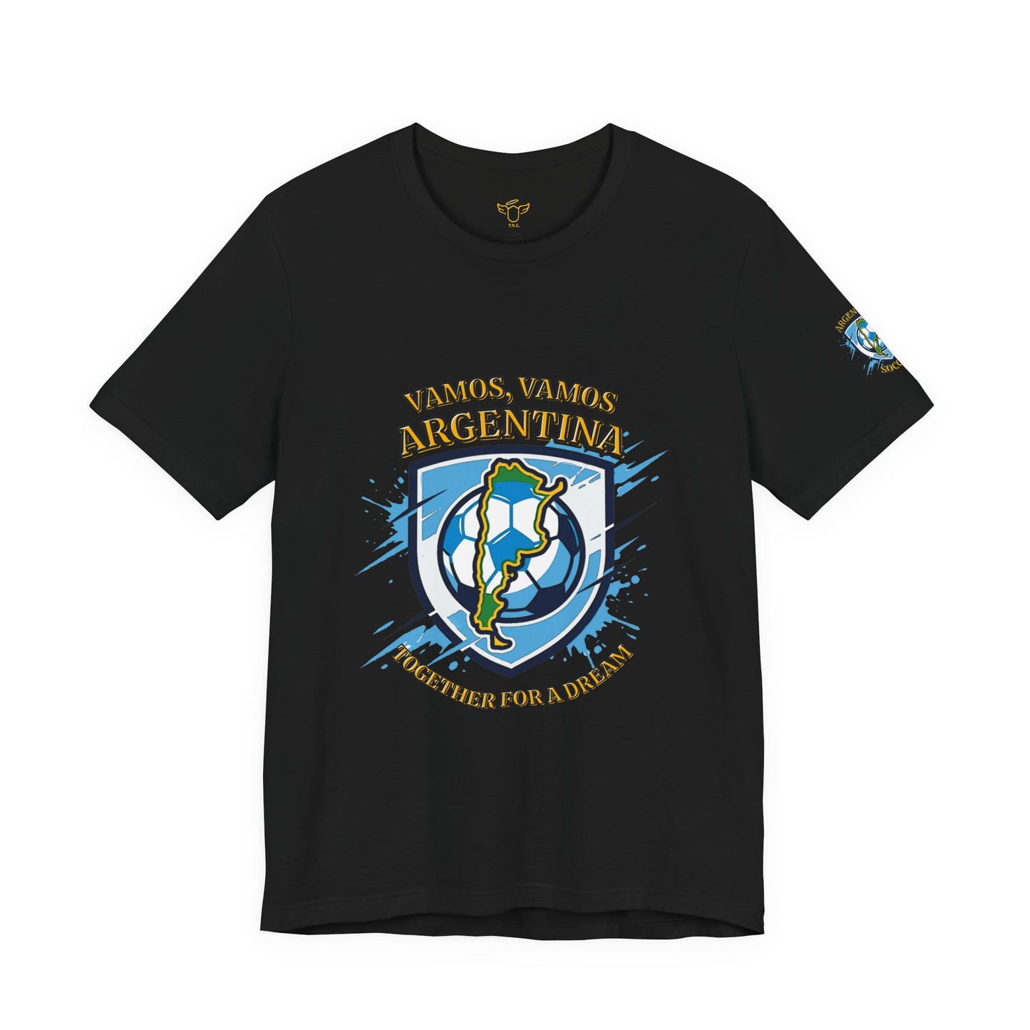 Argentina Soccer T-Shirt - "Vamos, Vamos Argentina" Together for a Dream Fan Tee - Trending Novelties & Gifts