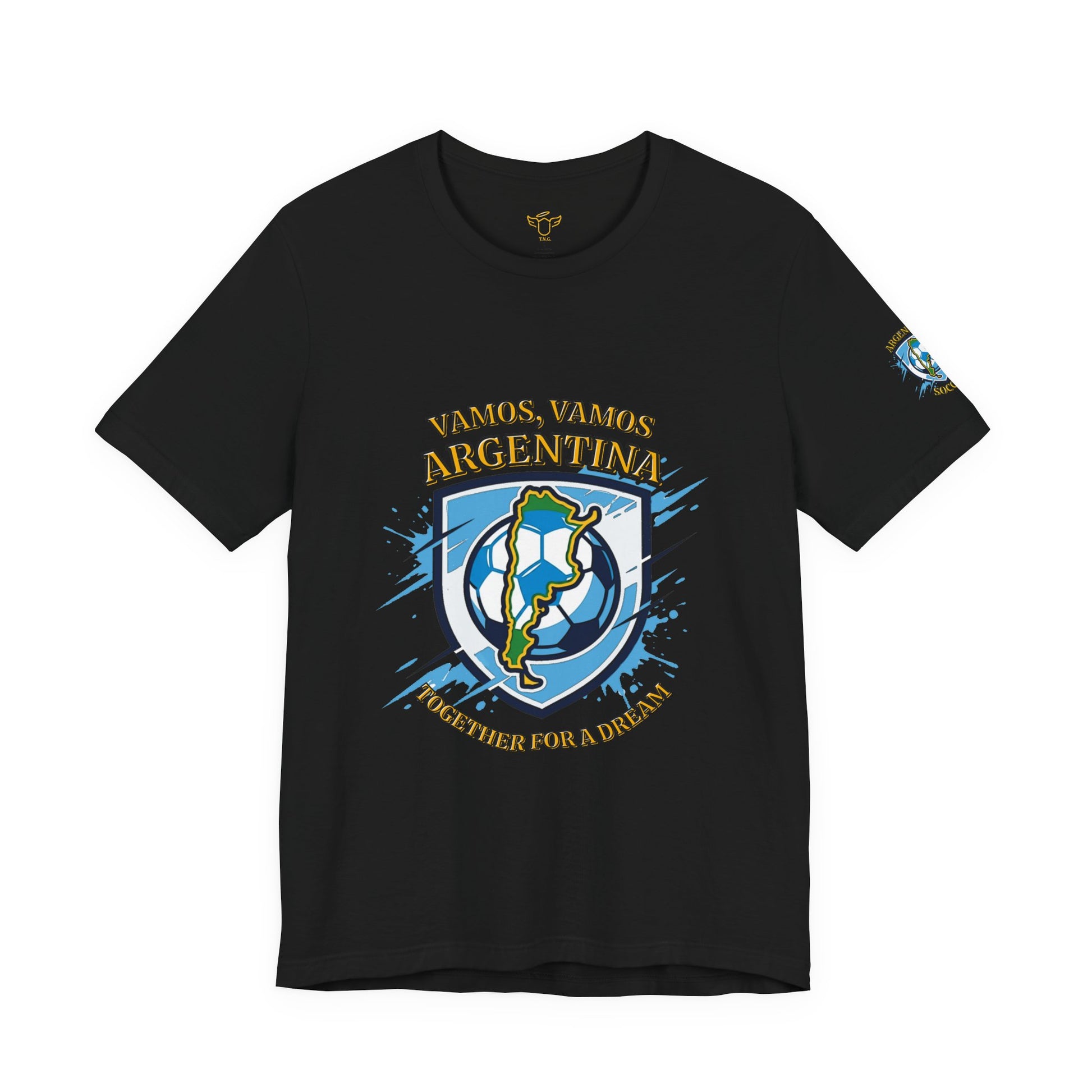 Argentina Soccer T-Shirt - "Vamos, Vamos Argentina" Together for a Dream Fan Tee - Trending Novelties & Gifts