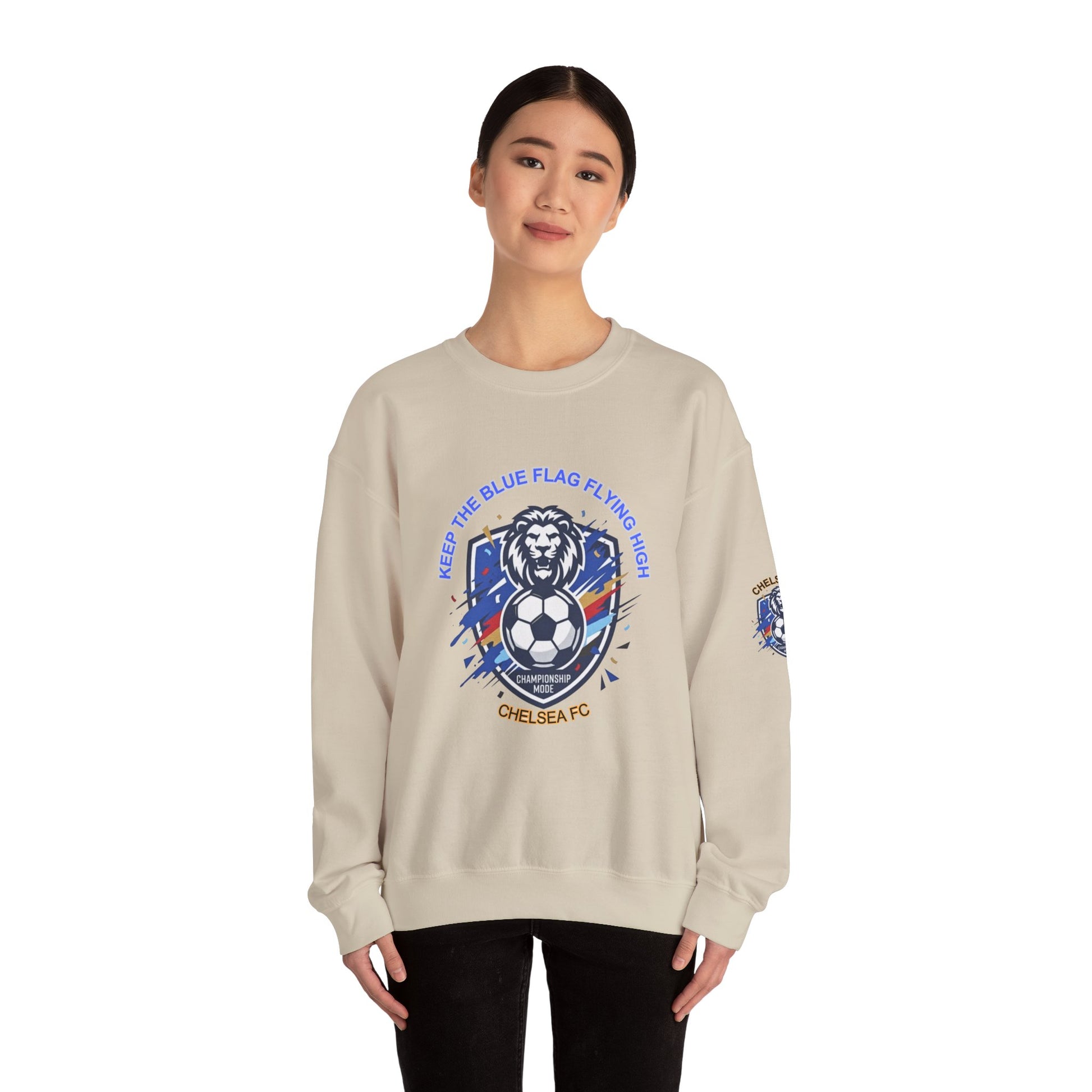 Keep the Blue Flag Flying High Sweatshirt | Chelsea Soccer Fans Pride Sweatshirt, - Trending Novelties & Gifts