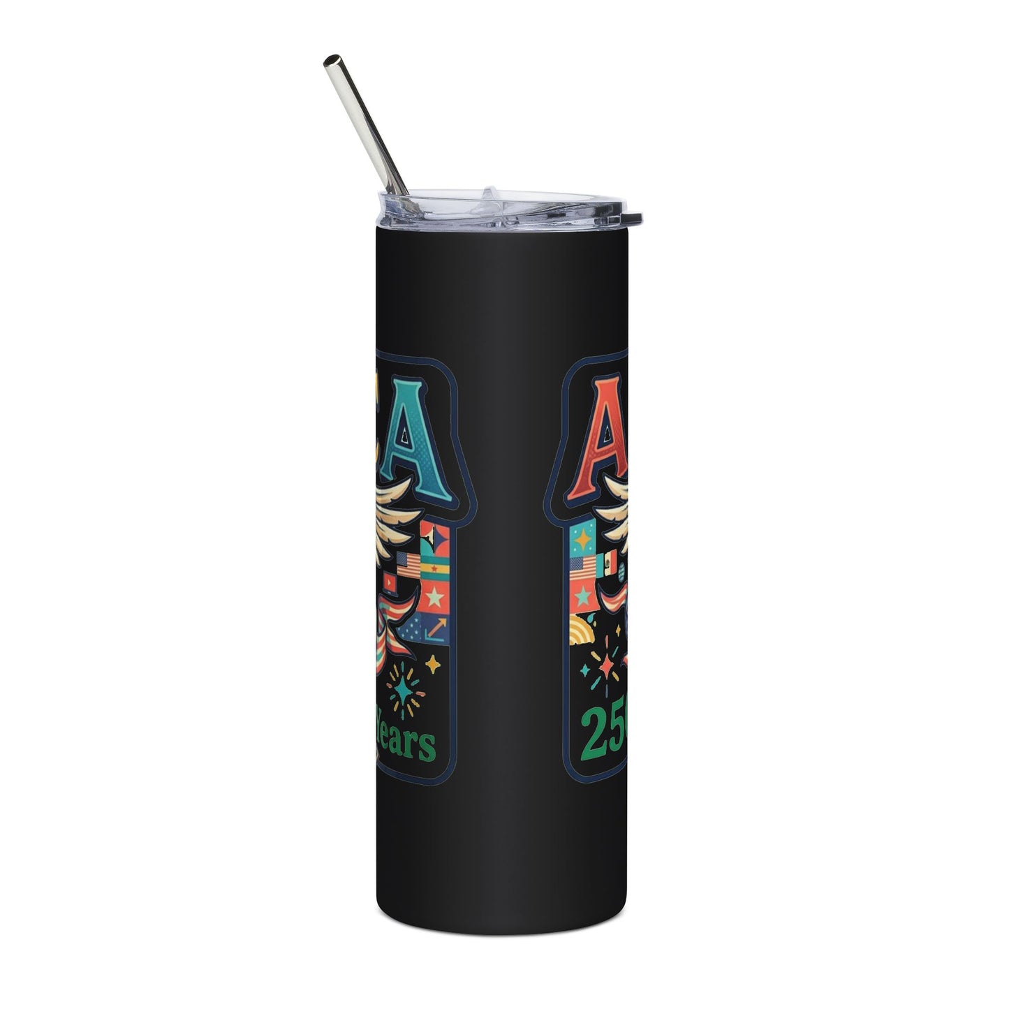 USA 250th ANNIVERSARY Patriotic 20oz Stainless Tumbler — "America 250 Years" Eagle Travel Tumbler - Trending Novelties & Gifts