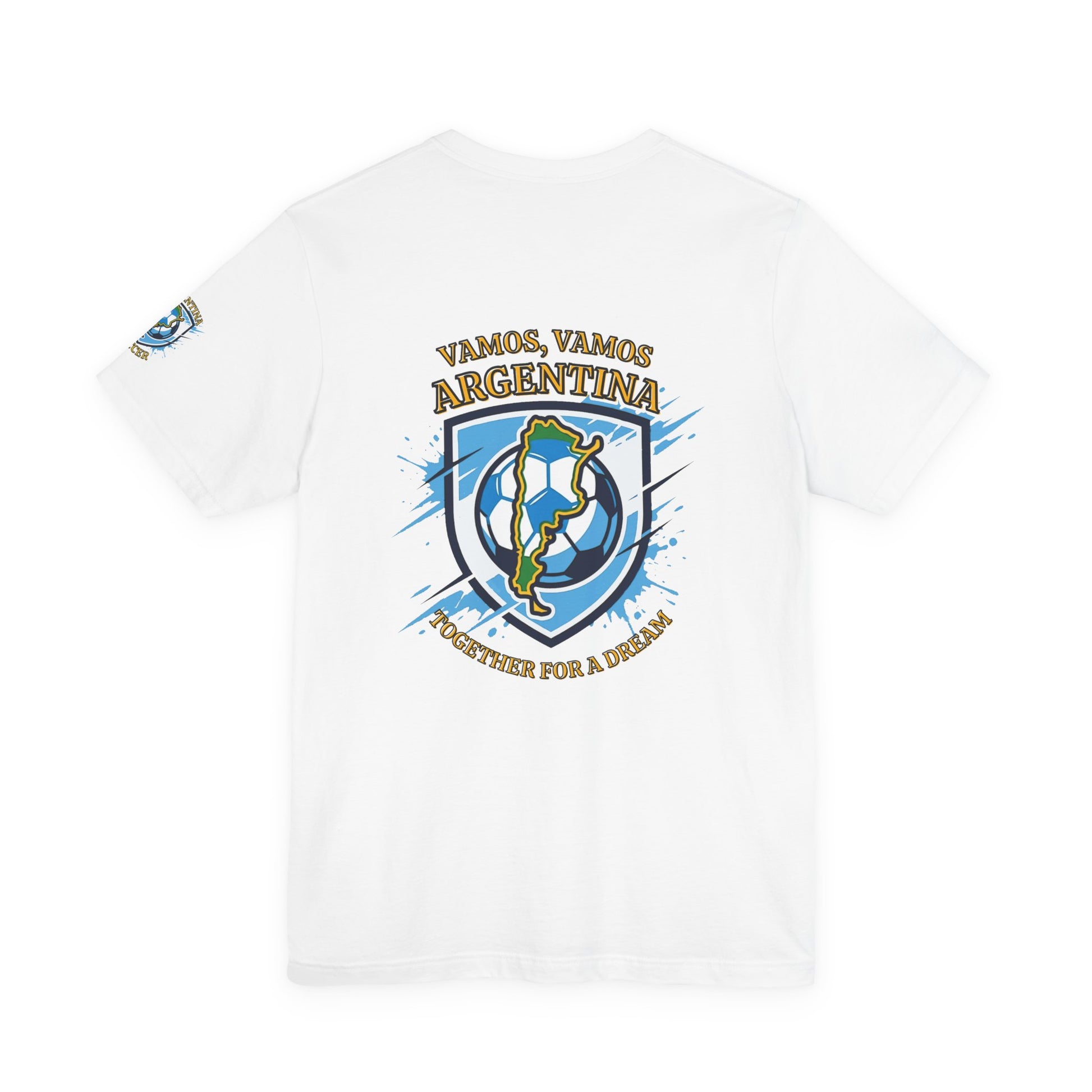 Argentina Soccer T-Shirt - "Vamos, Vamos Argentina" Together for a Dream Fan Tee - Trending Novelties & Gifts