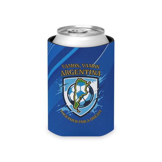 Argentina Soccer Can Cooler – "Vamos, Vamos Argentina" Football Koozie - Trending Novelties & Gifts