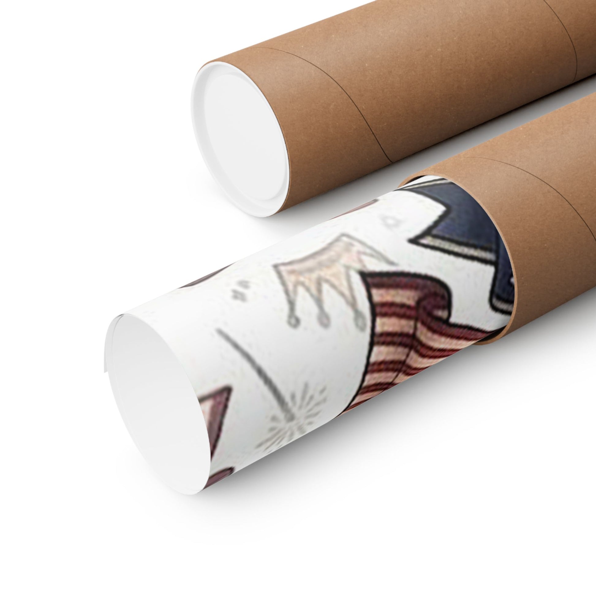 Land of the Free Patriotic Matte Poster — USA 250th Anniversary Bow Wall Art - Trending Novelties & Gifts