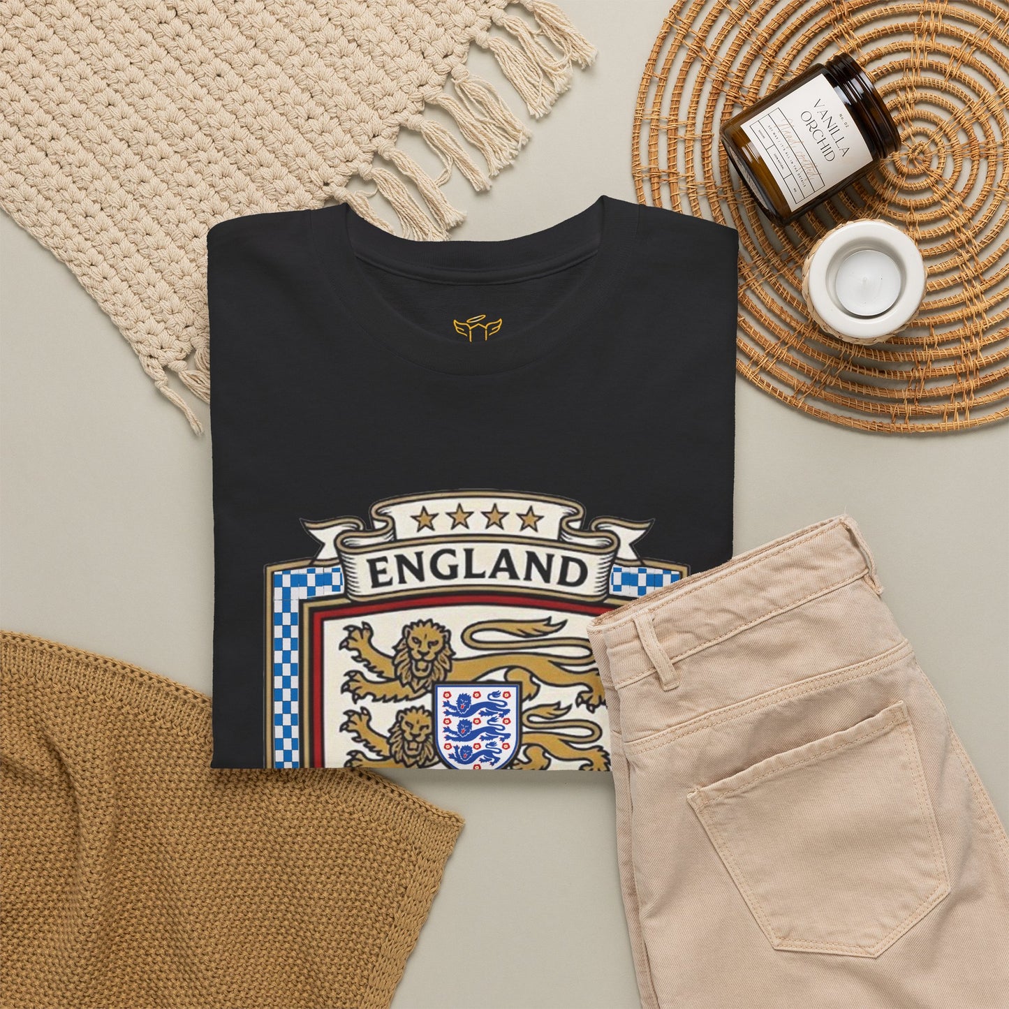 England's Soccer Fan's Crest T-Shirt - "Football's Coming Home"