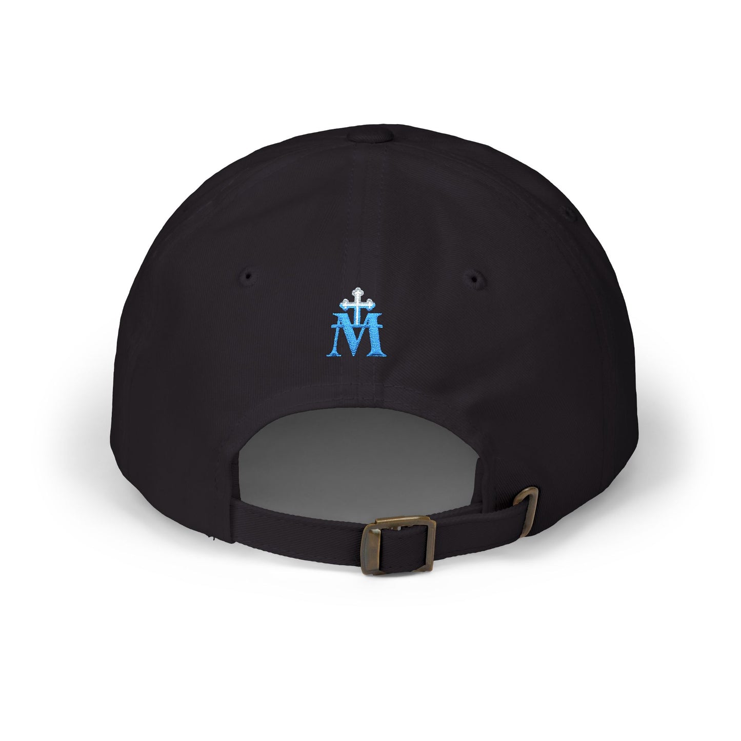 Marian 'M' Embroidered Cap — Blue Marian Monogram Cap (EM)