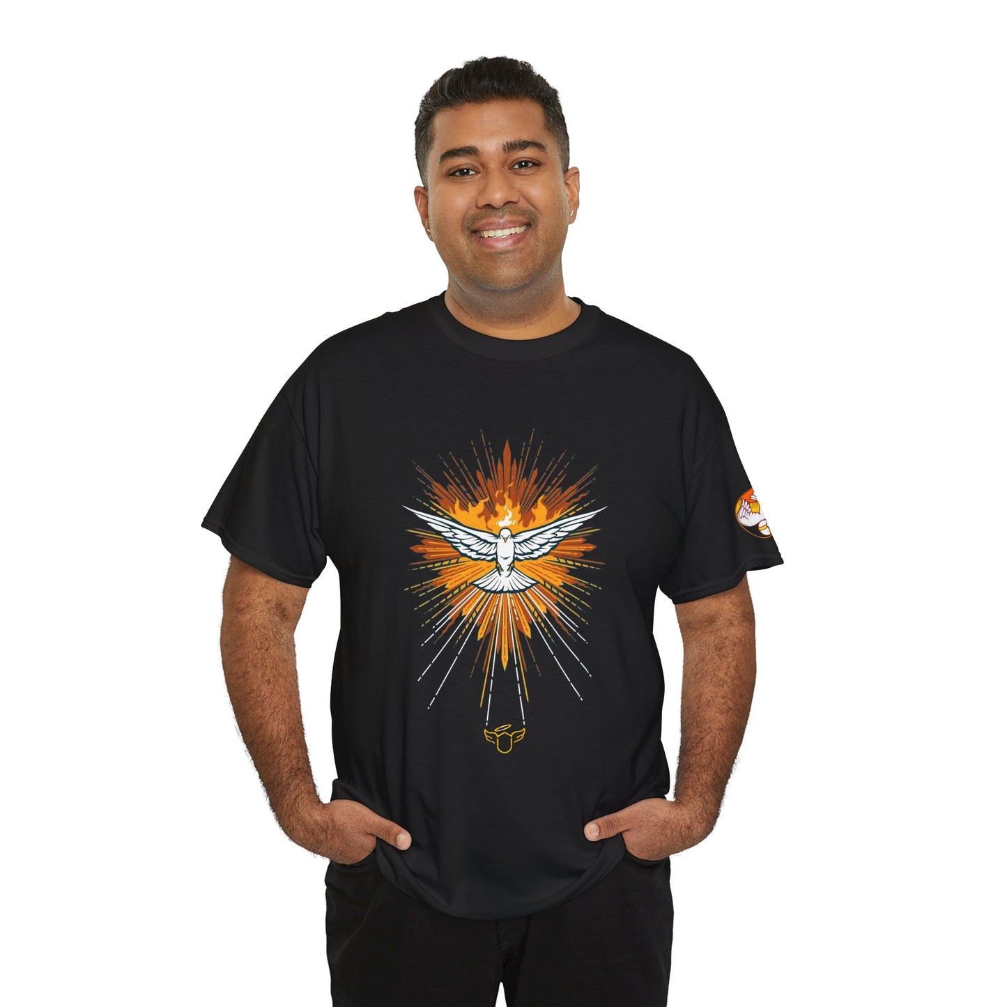 Holy Spirit Dove T-Shirt 2 — Radiant Catholic Faith Graphic Tee (CT)