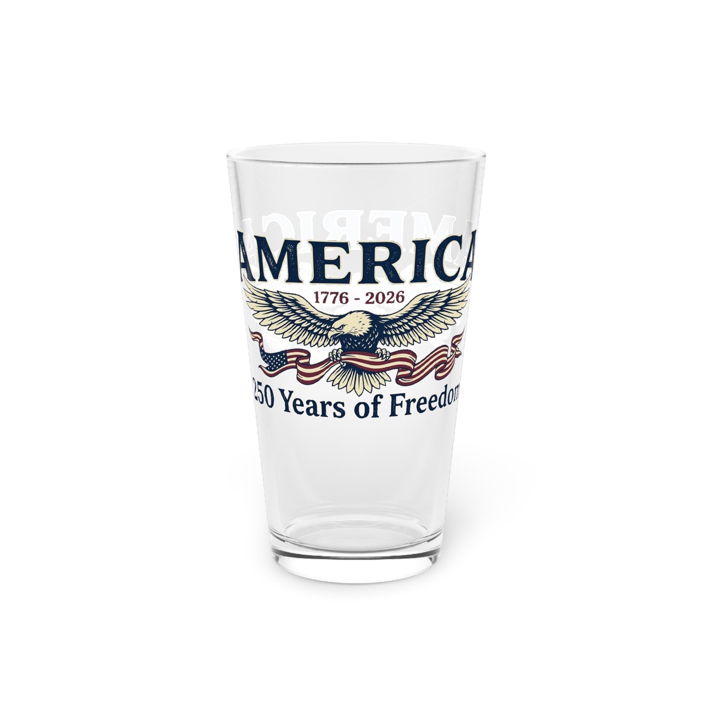 America 250th Anniversary Pint Glass — USA 250th ANNIVERSARY 16oz Commemorative Eagle Beer Glass - Trending Novelties & Gifts