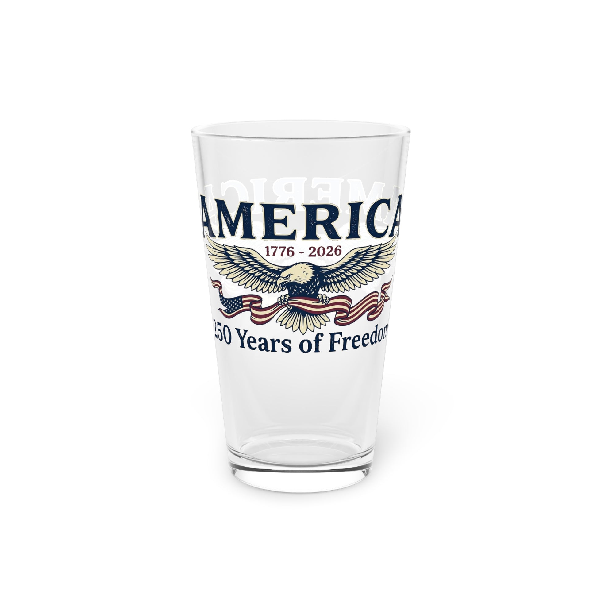 America 250th Anniversary Pint Glass — USA 250th ANNIVERSARY 16oz Commemorative Eagle Beer Glass - Trending Novelties & Gifts