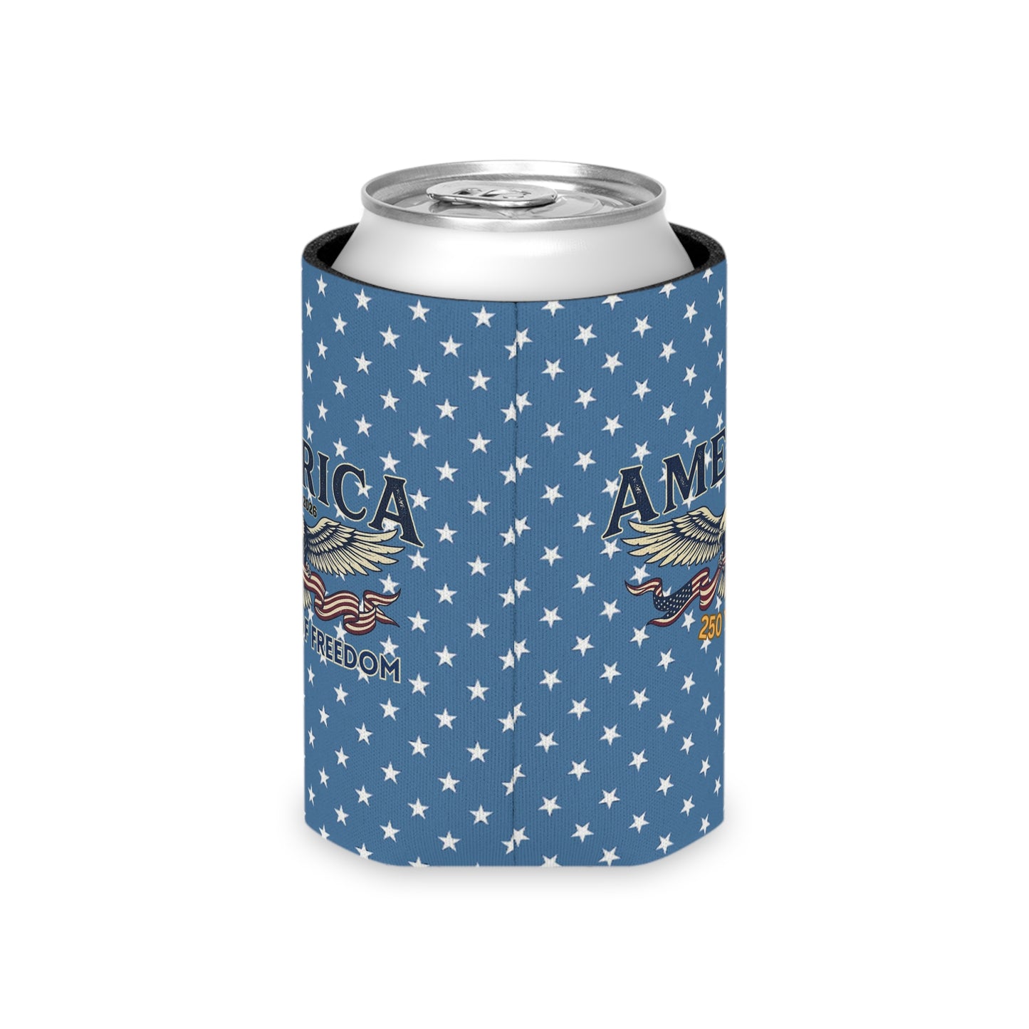 USA 250th ANNIVERSARY Can Cooler — America 250 Years of Freedom Patriotic Koozie - Trending Novelties & Gifts