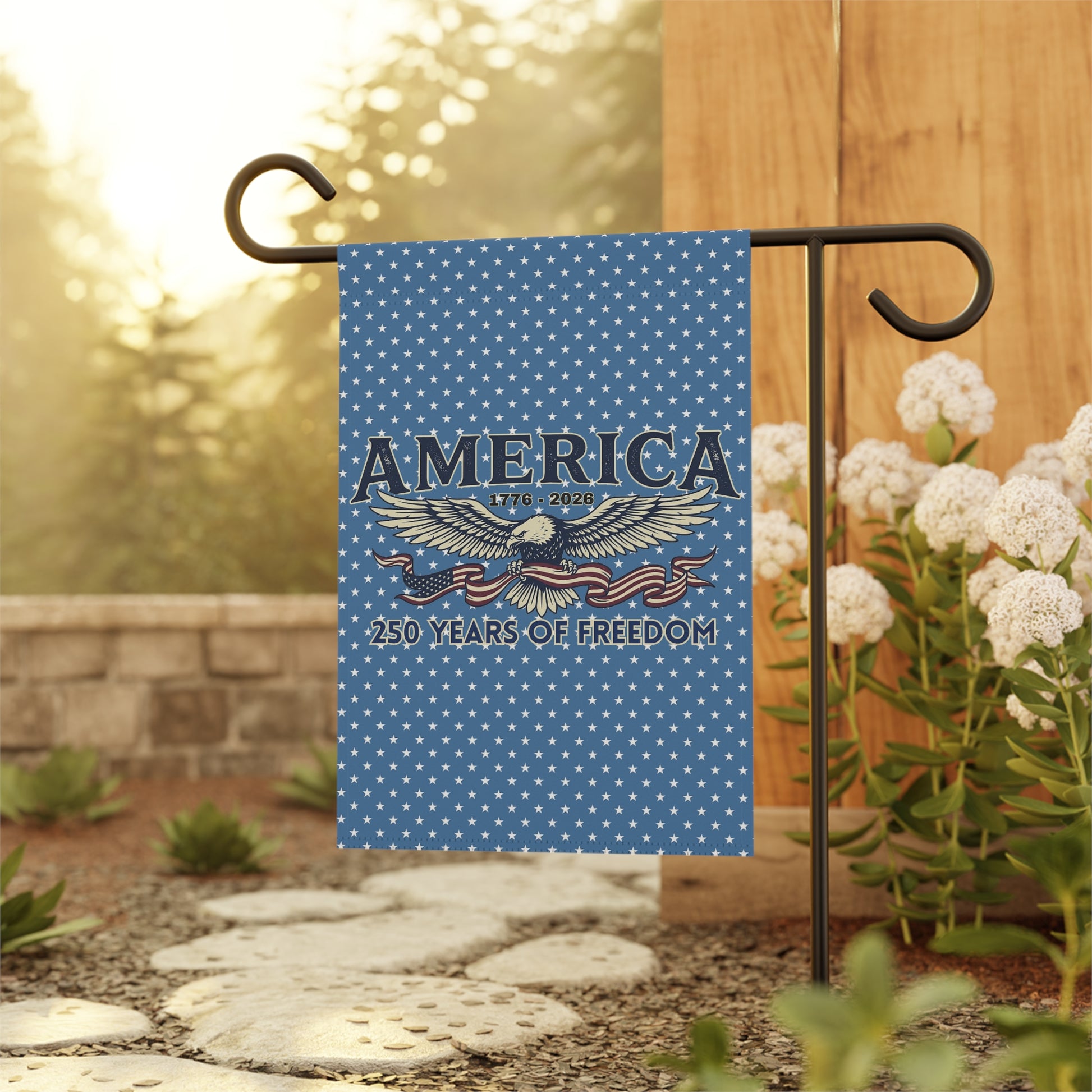 USA 250th ANNIVERSARY Garden Flag | America 250 Years  ANNIVERSARY House Banner - Trending Novelties & Gifts