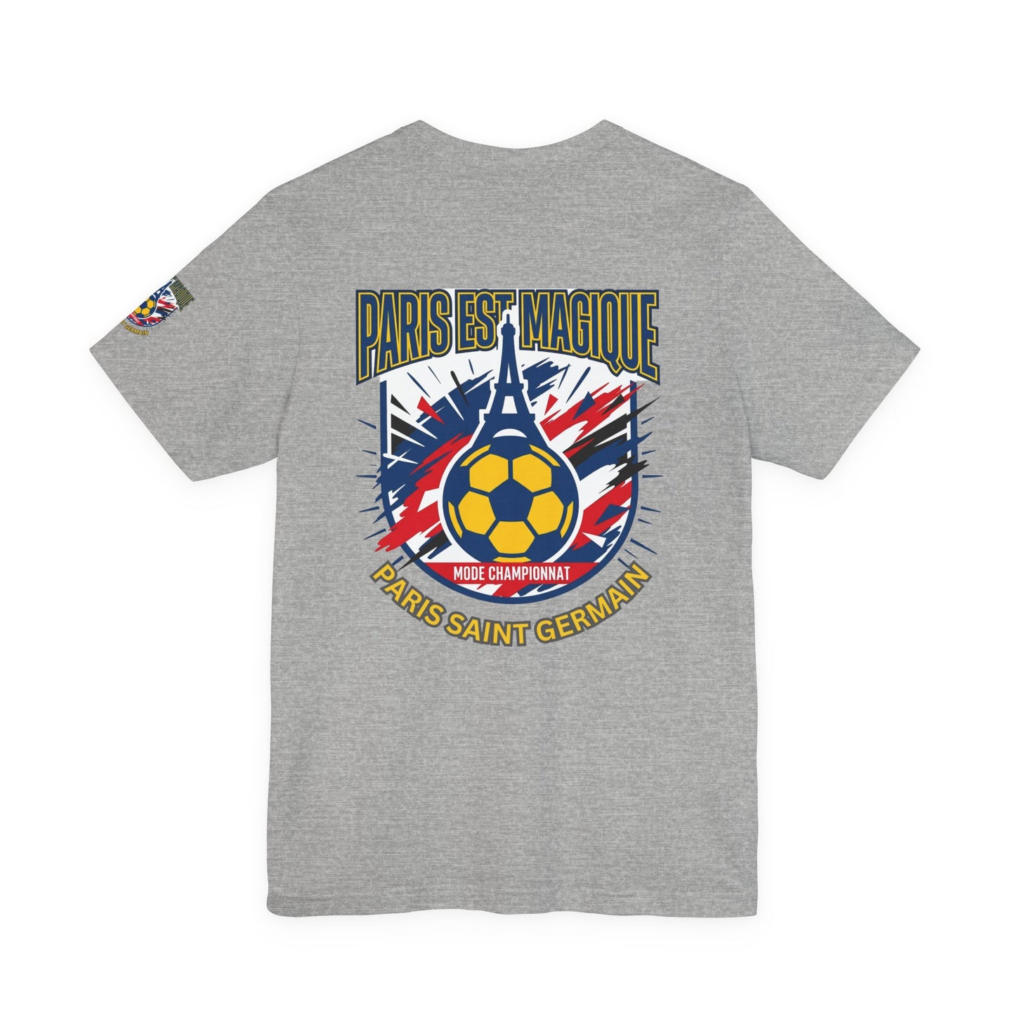 Paris-inspired Soccer Crest Tee | Paris Saint Germain Soccer Fan T-shirt - Trending Novelties & Gifts