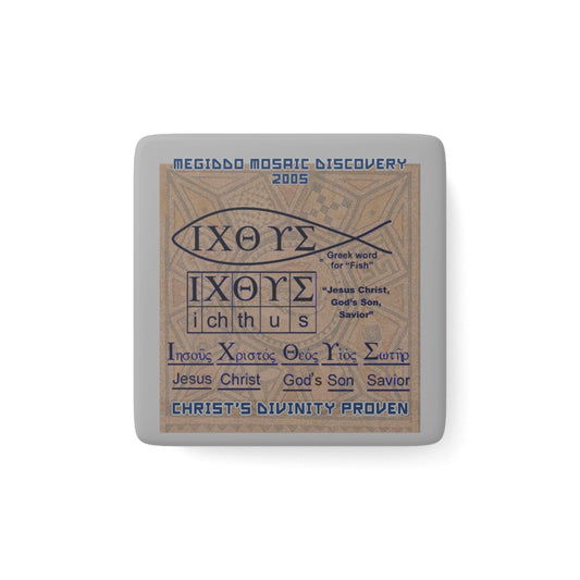 Megiddo Mosaic Souvenir Magnet a mosaic art porcelain magnet, Pt.2 - Unique Gift. MMD