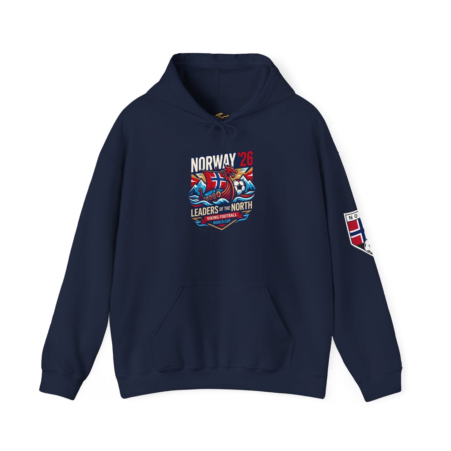 Norway '26 Leaders of the North Hoodie — Norwegian Soccer Fan Pullover